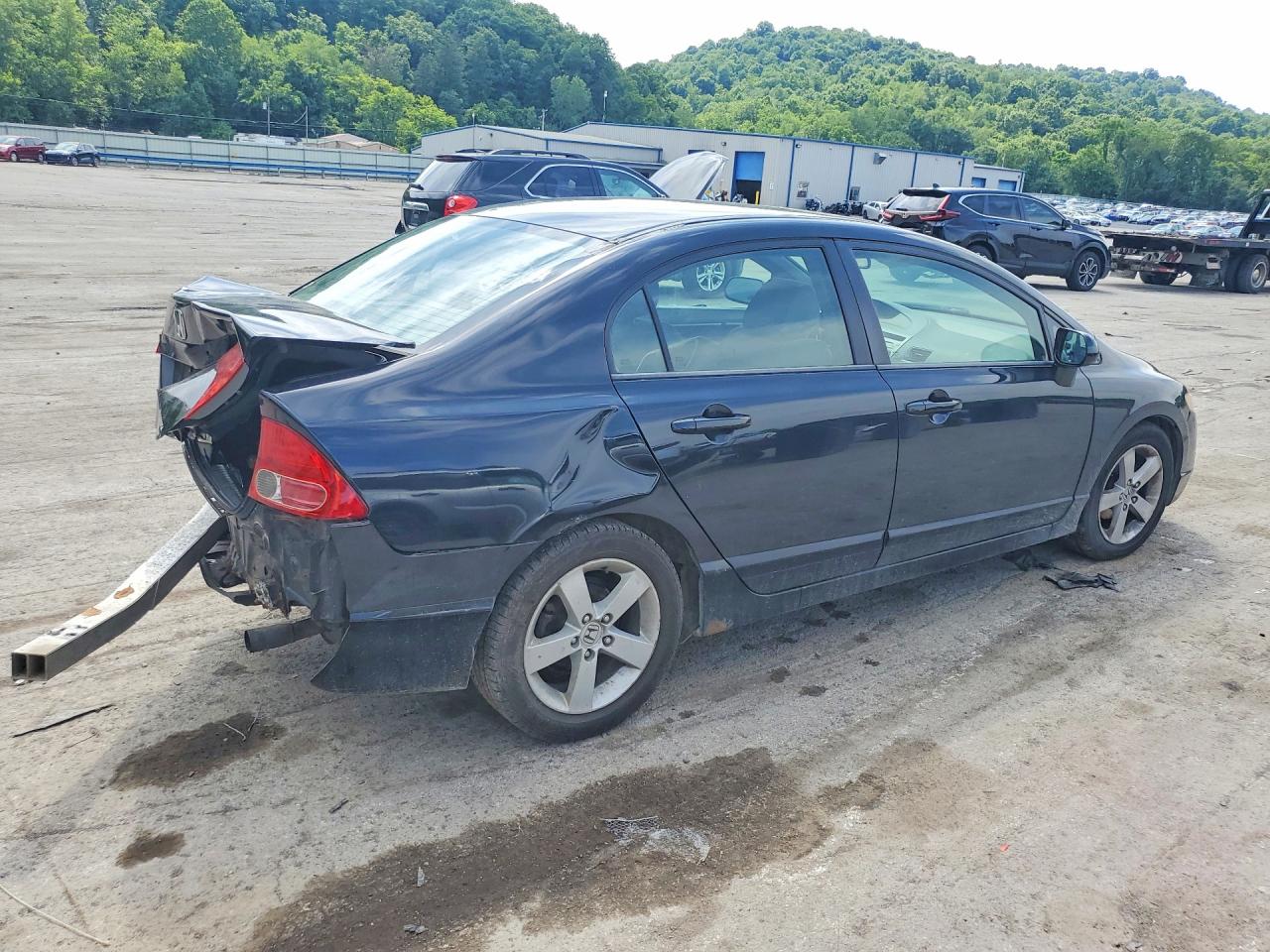 2007 Honda Civic Ex Черный vin: 1HGFA16847L001320