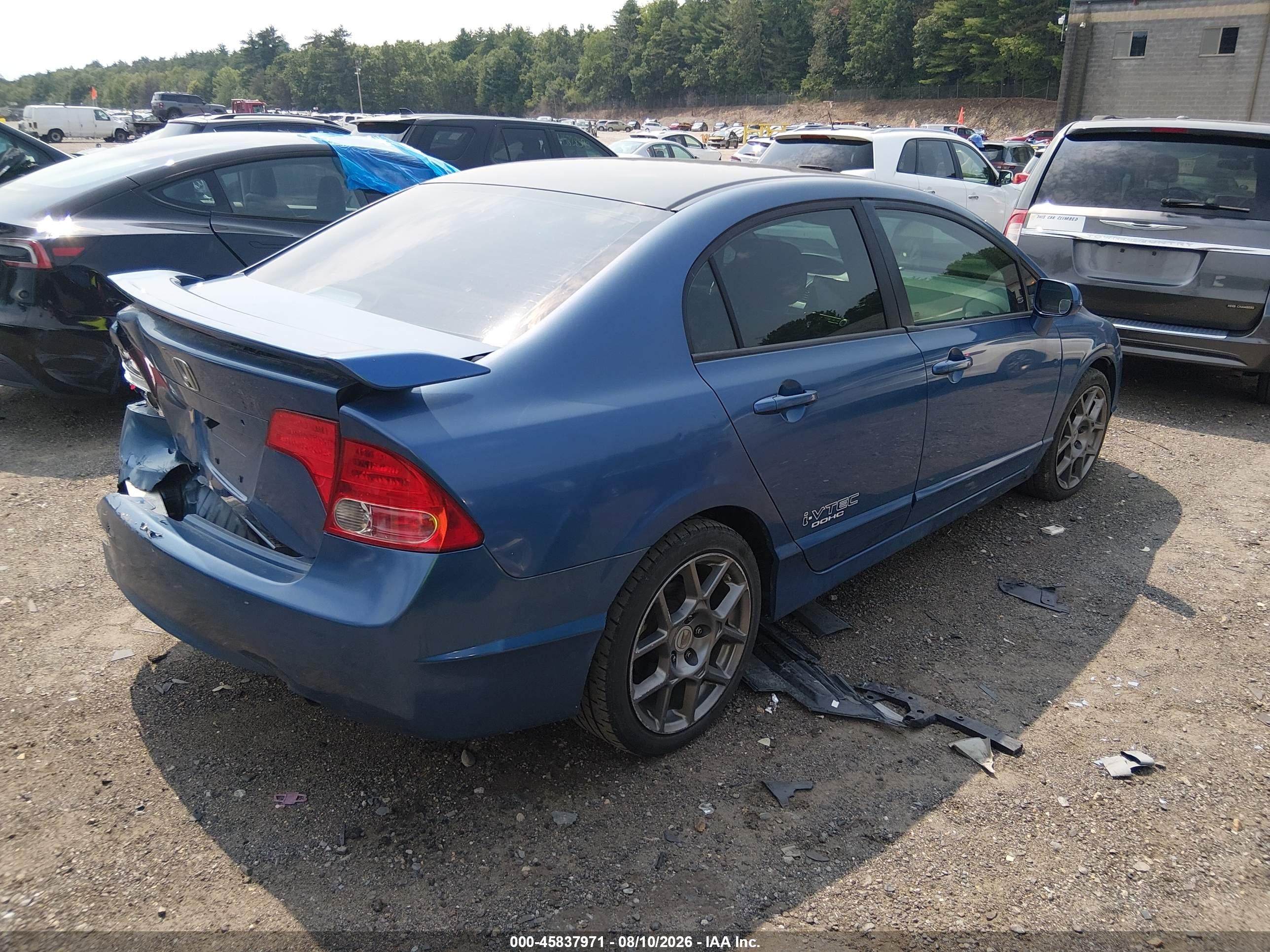 2007 Honda Civic Ex Blue vin: 1HGFA16847L003584