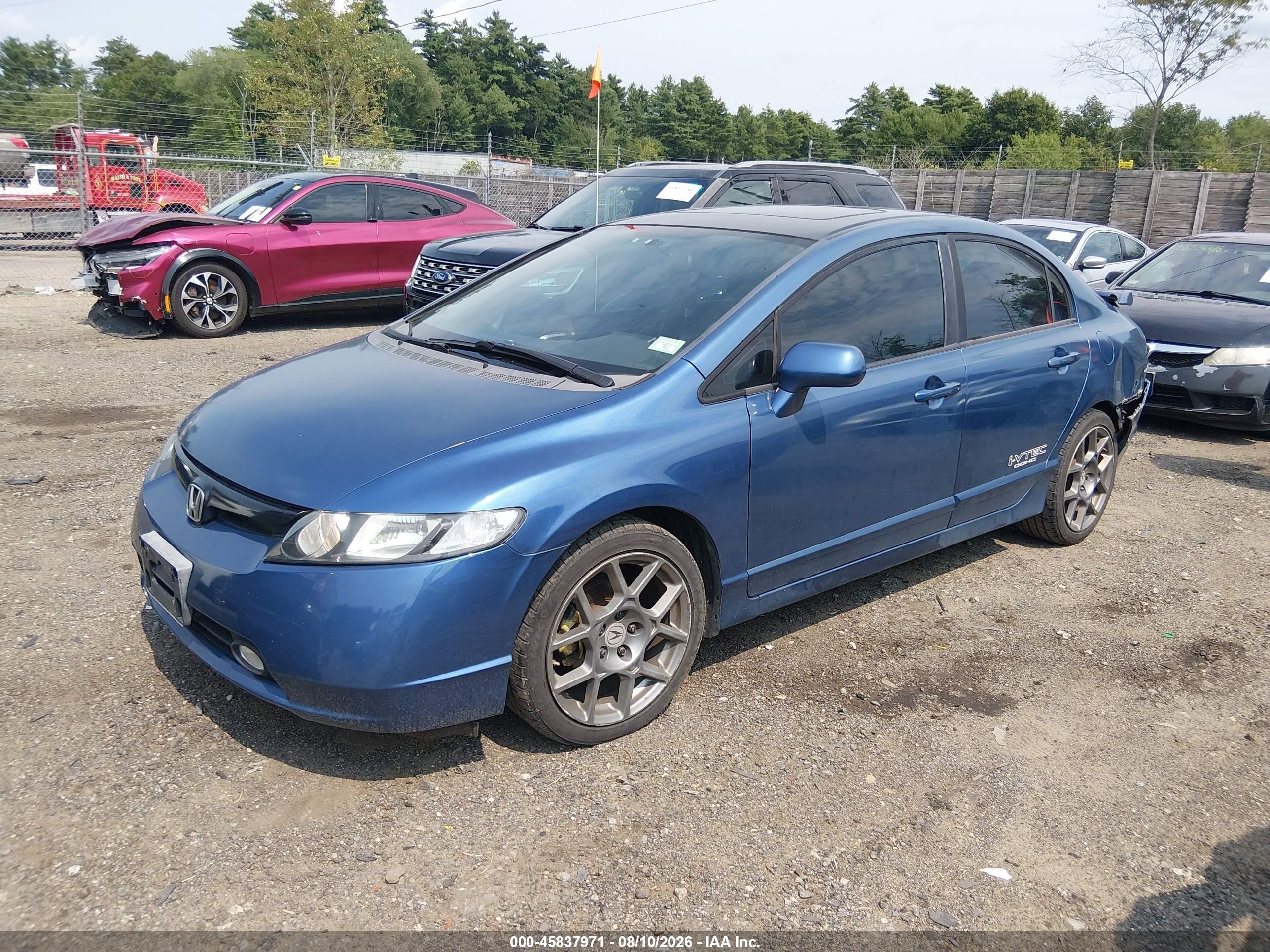 2007 Honda Civic Ex Blue vin: 1HGFA16847L003584