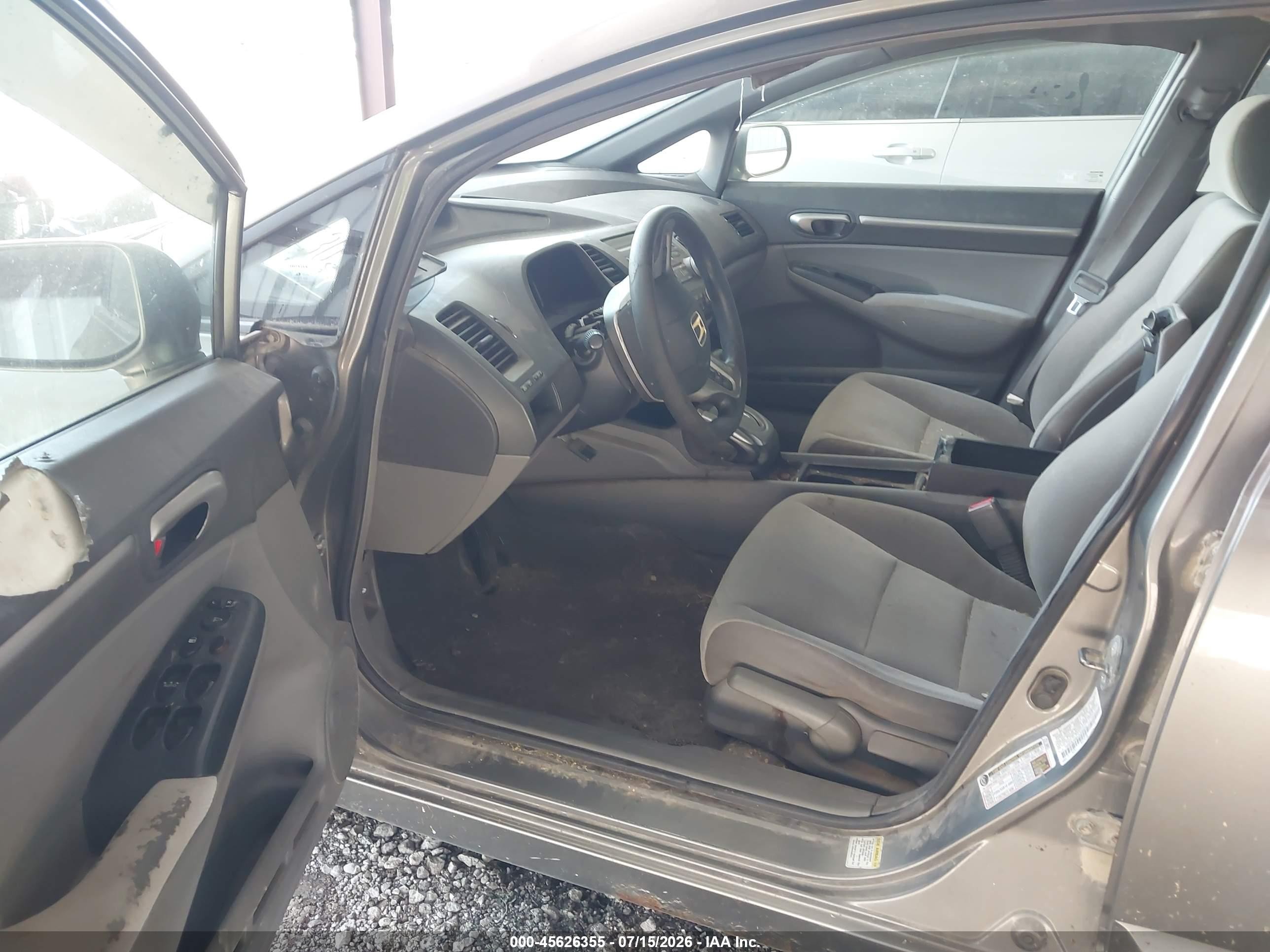 2007 Honda Civic Ex Gray vin: 1HGFA16847L036052