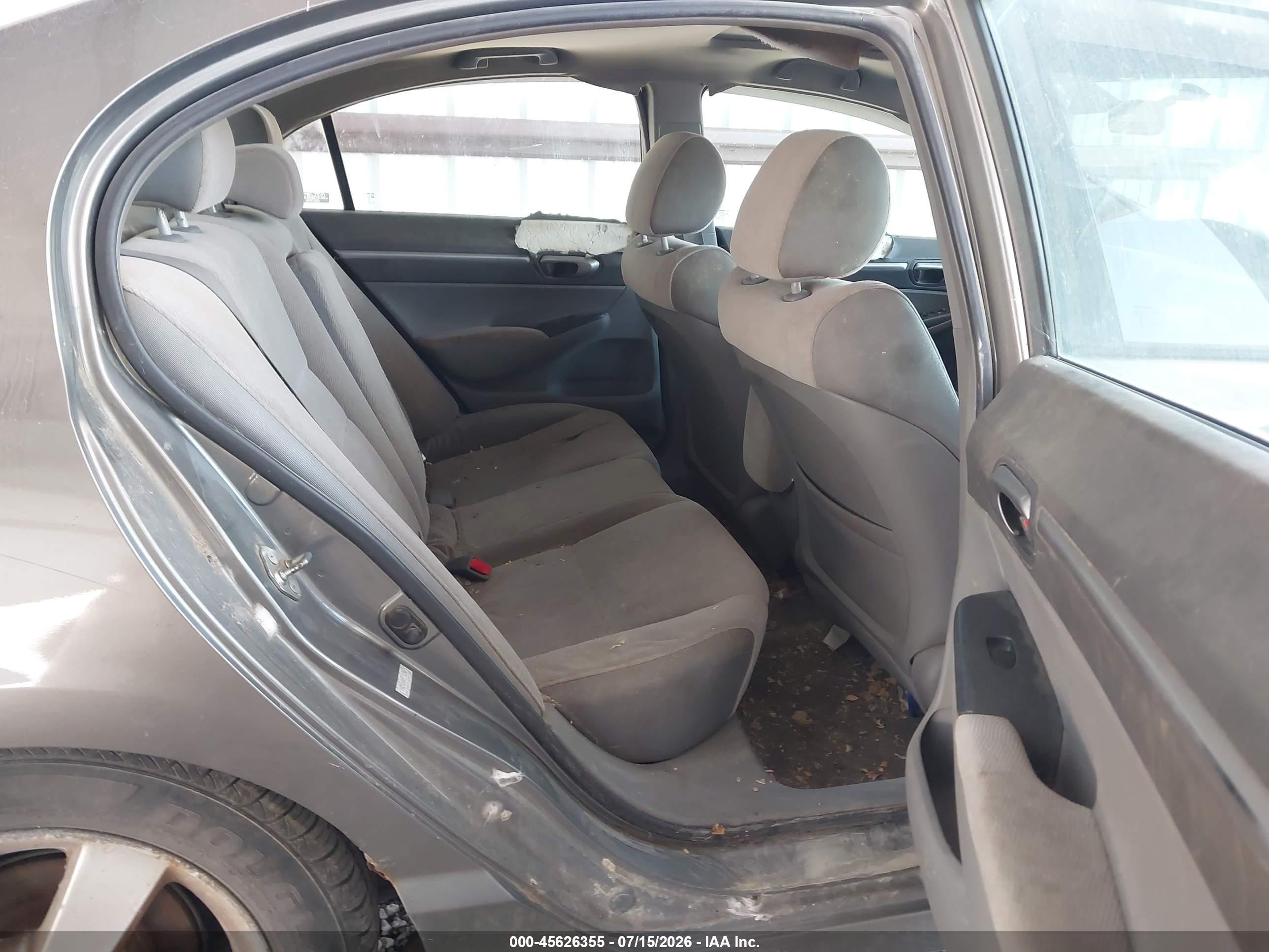 2007 Honda Civic Ex Gray vin: 1HGFA16847L036052