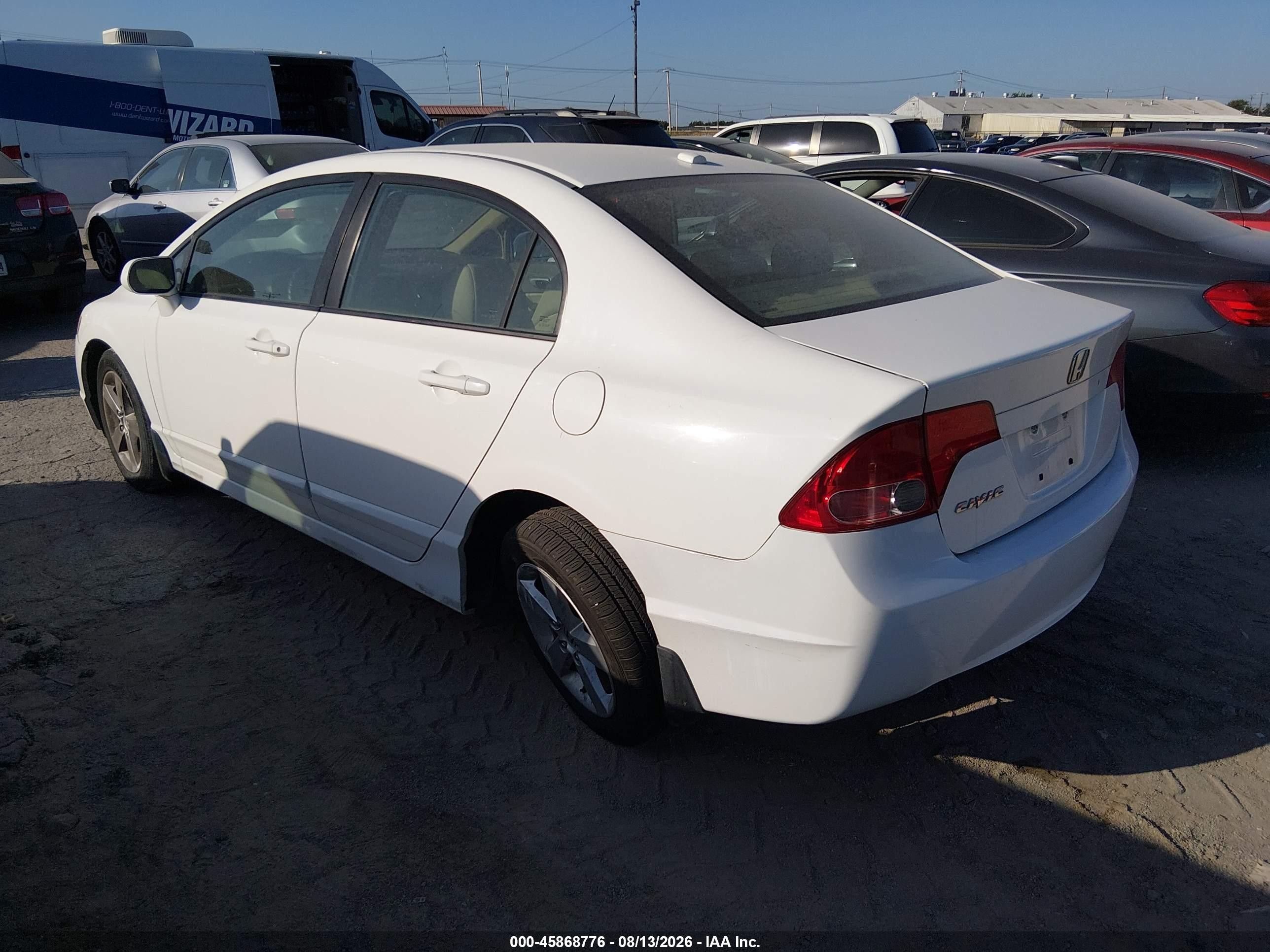 2007 Honda Civic Ex White vin: 1HGFA16847L040375