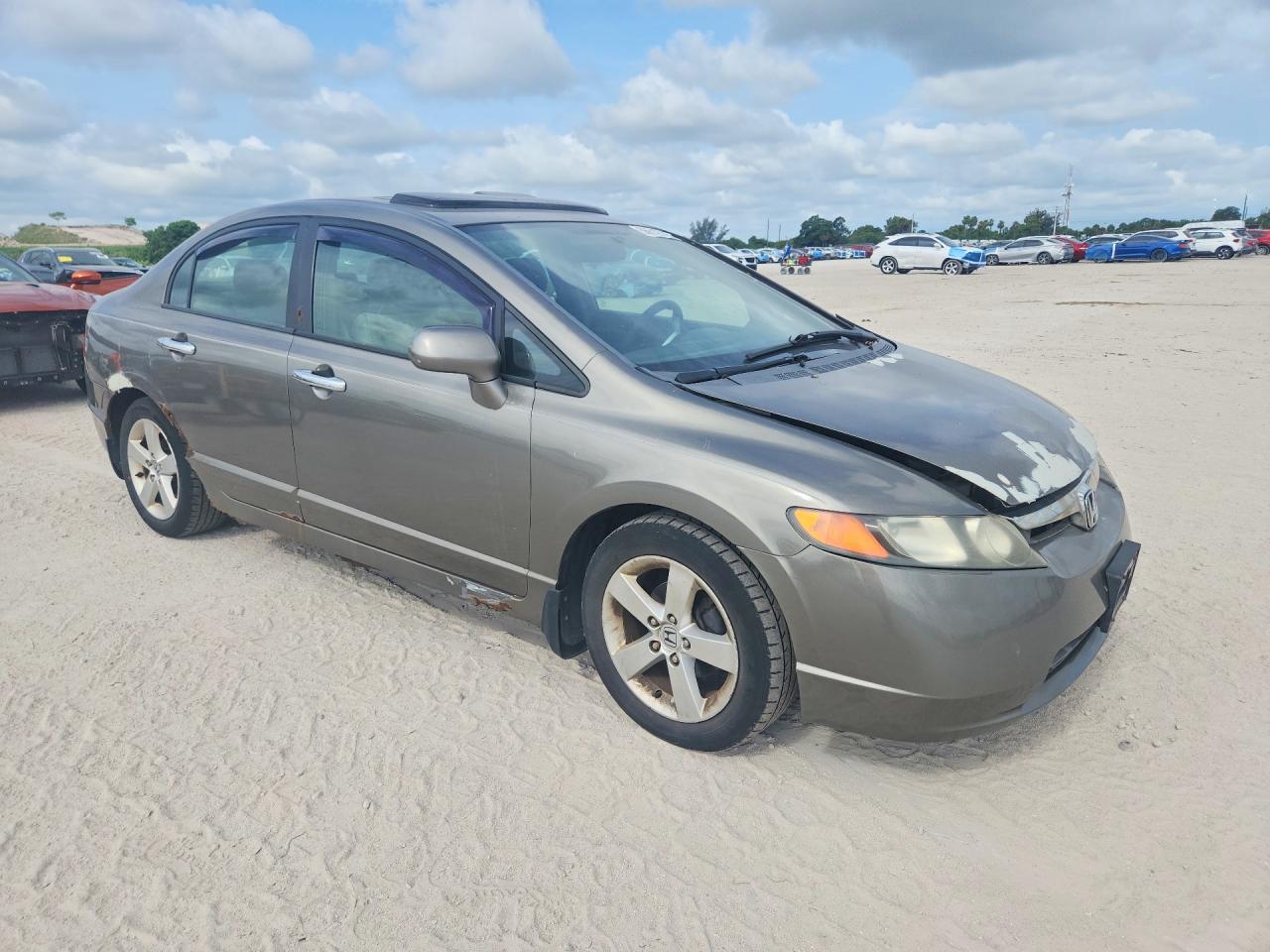 2007 Honda Civic Ex Tan vin: 1HGFA16847L052137