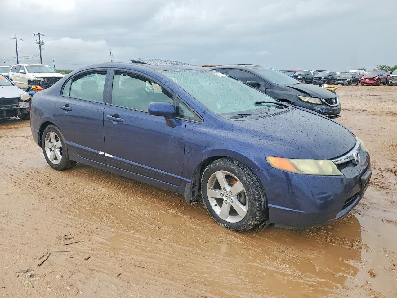 2007 Honda Civic Ex Blue vin: 1HGFA16847L067480