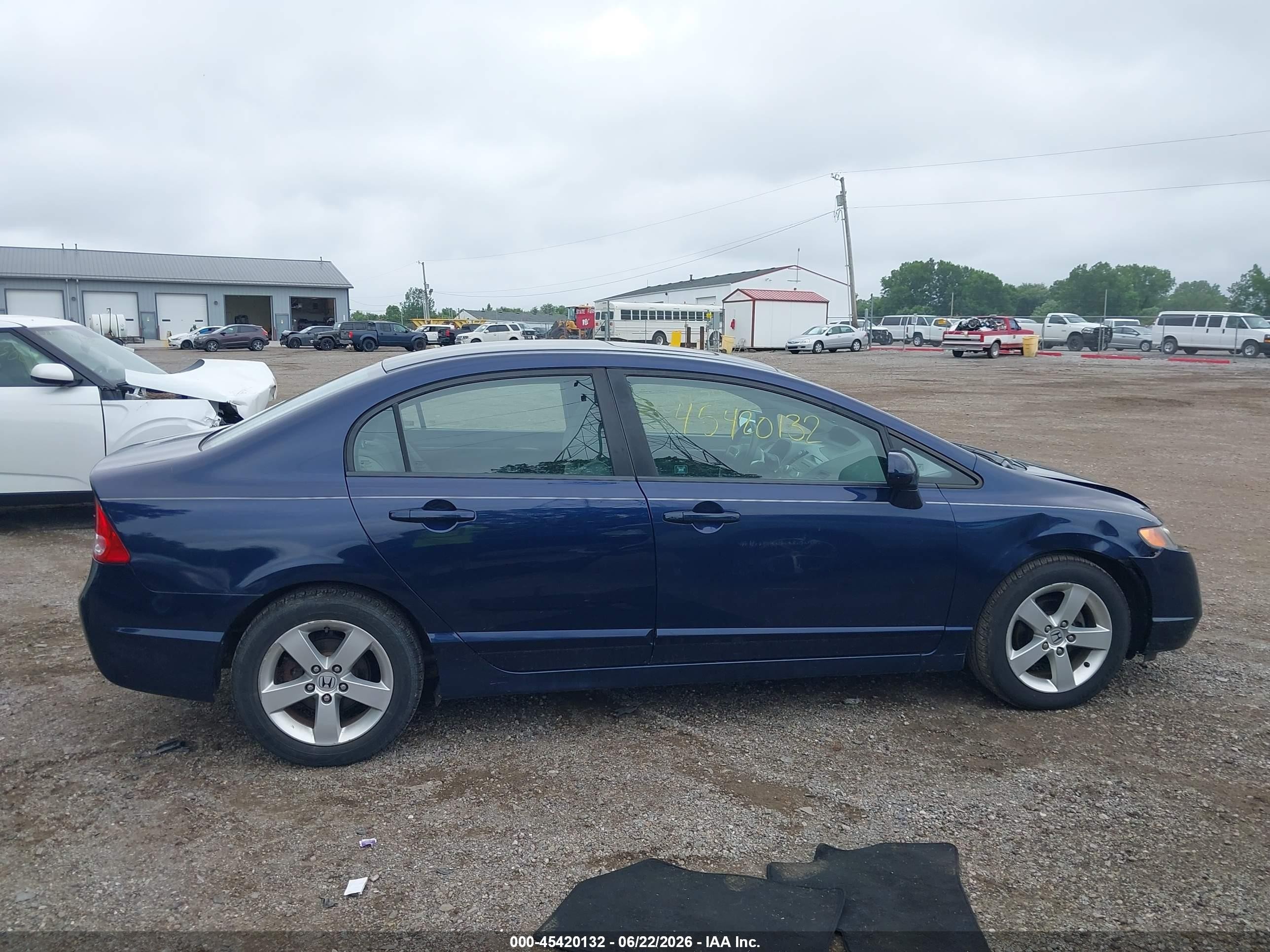 2007 Honda Civic Ex Blue vin: 1HGFA16847L091472