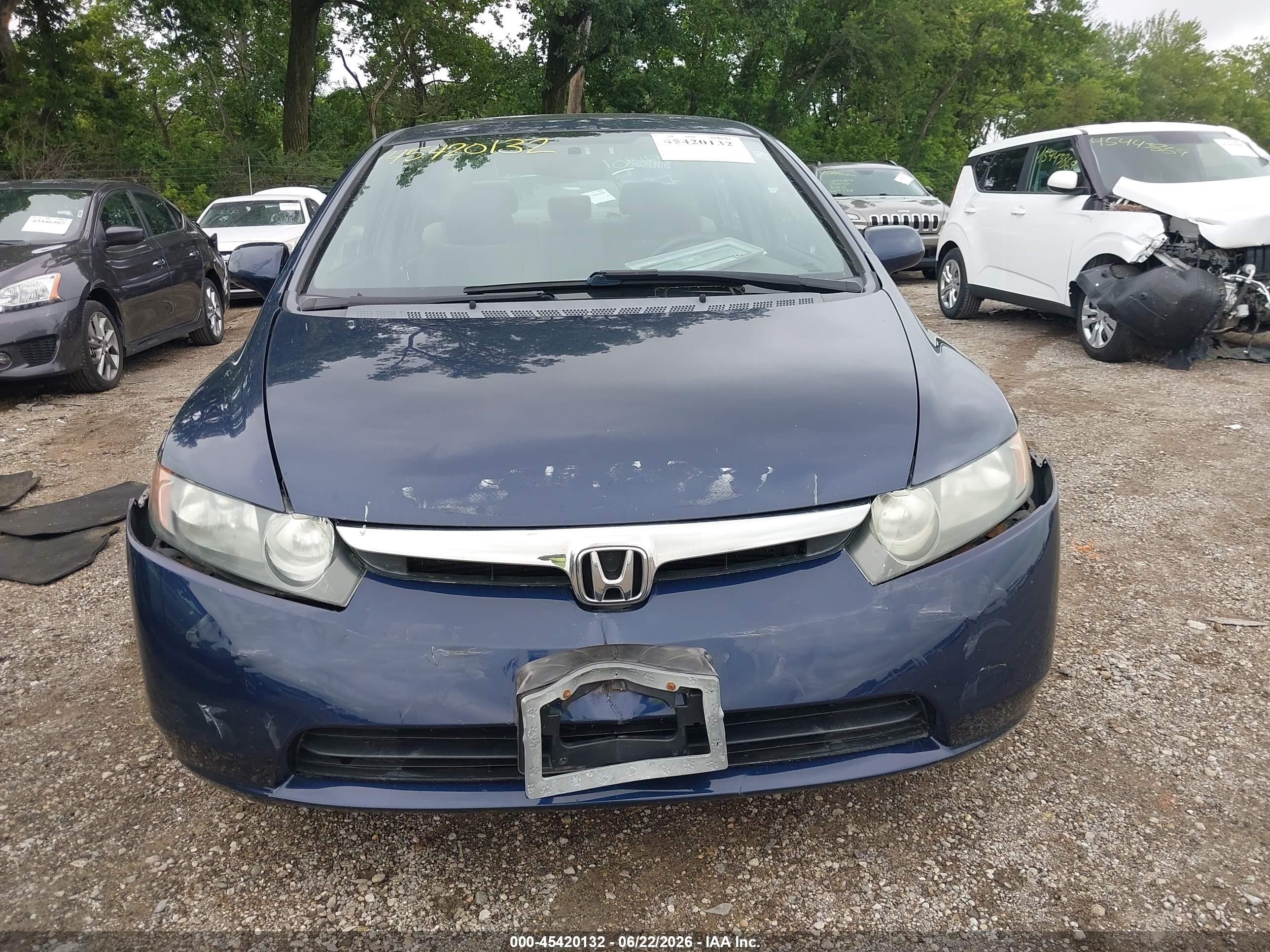 2007 Honda Civic Ex Blue vin: 1HGFA16847L091472