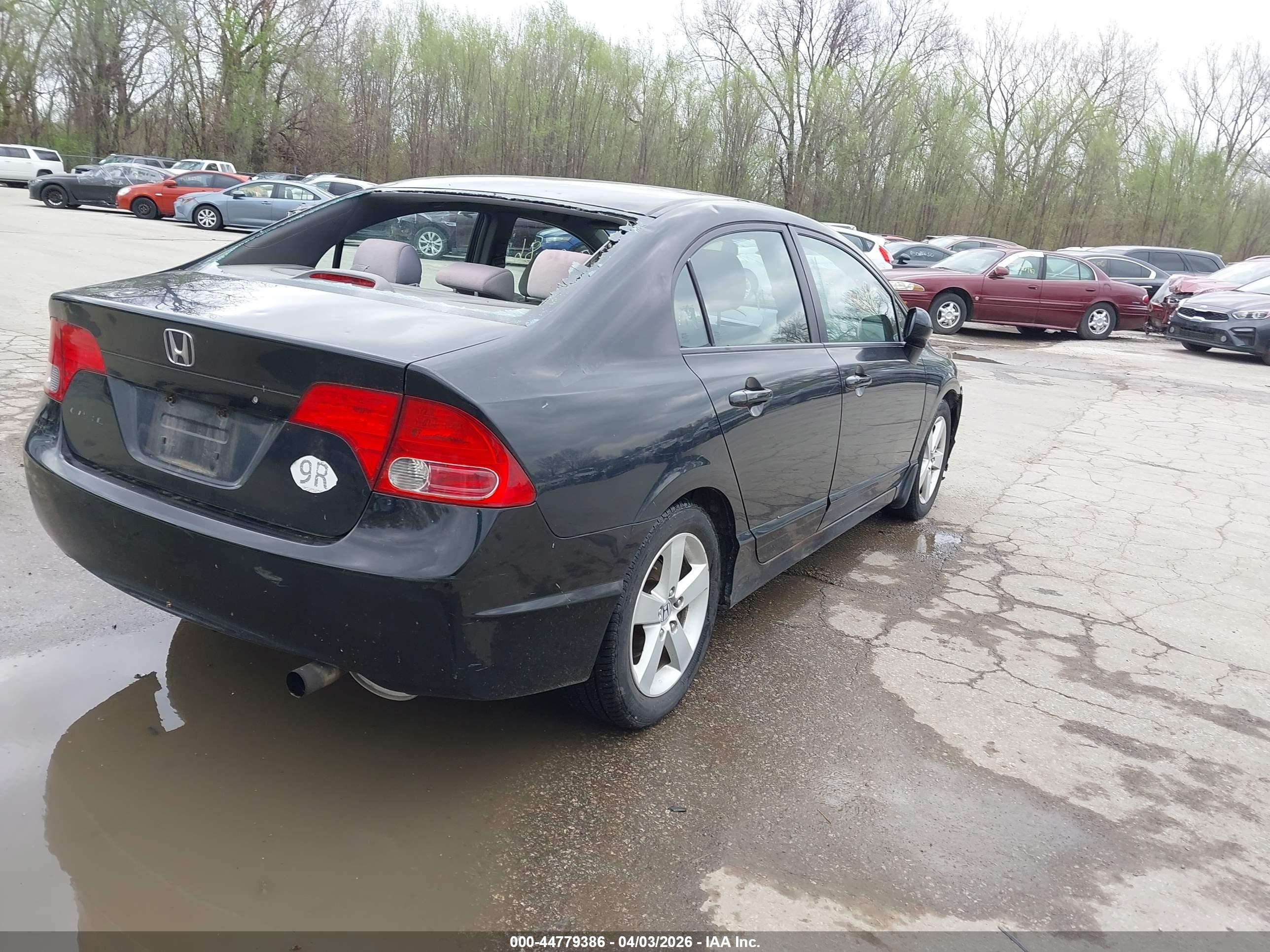 2007 Honda Civic Ex Черный vin: 1HGFA16847L108402