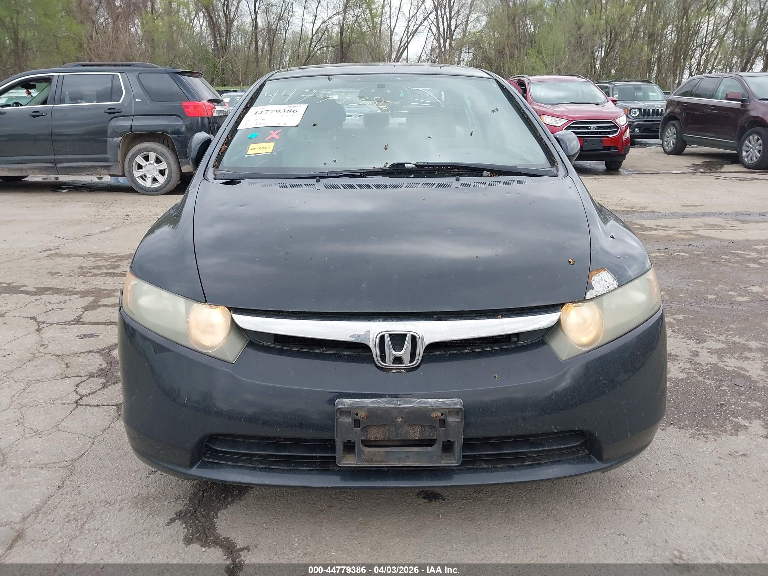 2007 Honda Civic Ex Черный vin: 1HGFA16847L108402