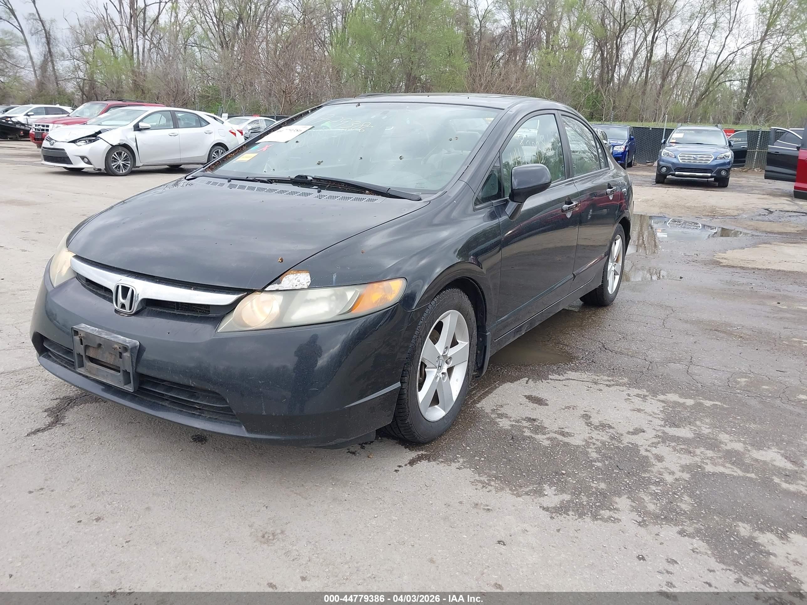 2007 Honda Civic Ex Черный vin: 1HGFA16847L108402