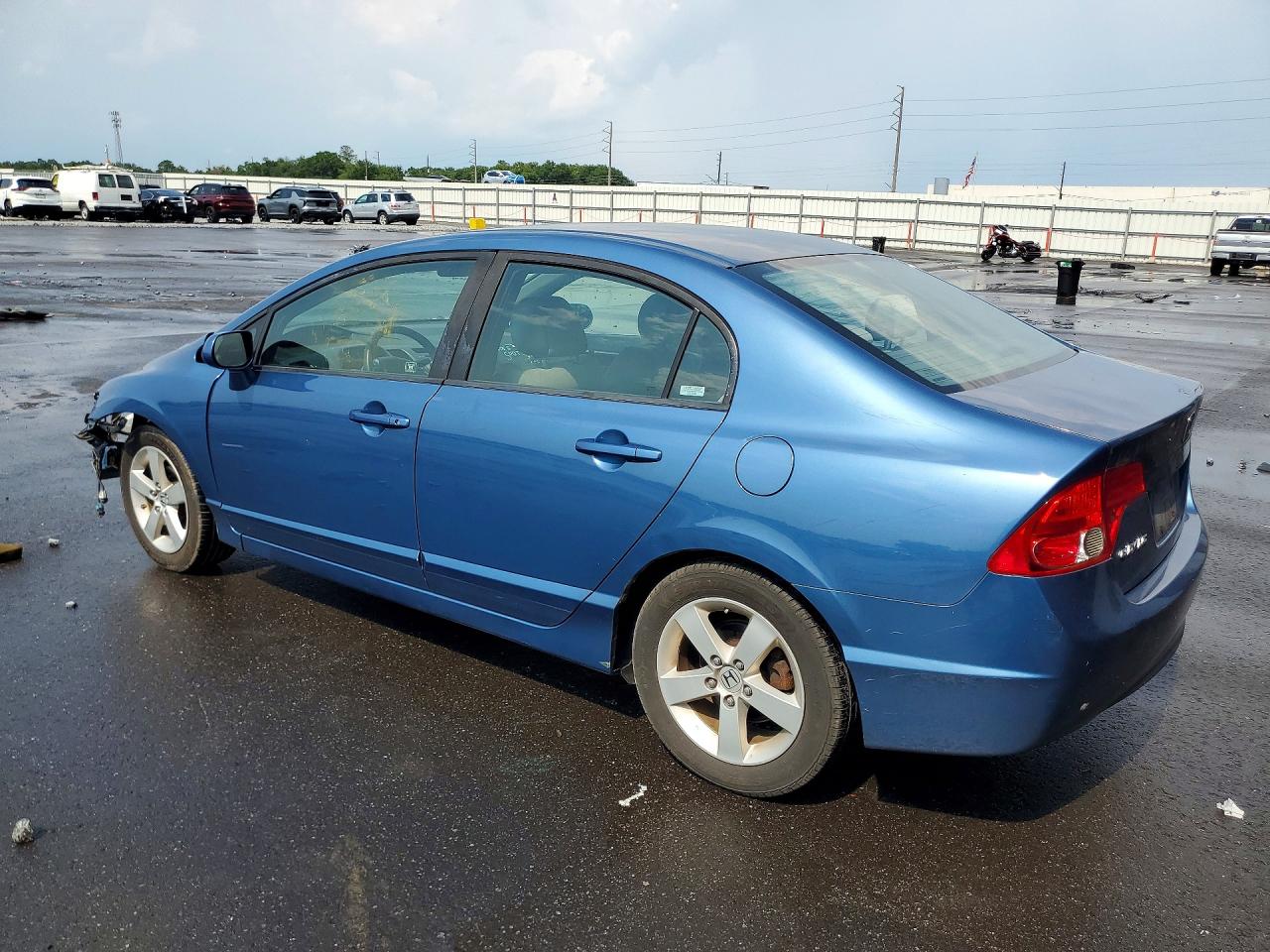 2008 Honda Civic Ex Blue vin: 1HGFA16848L035288