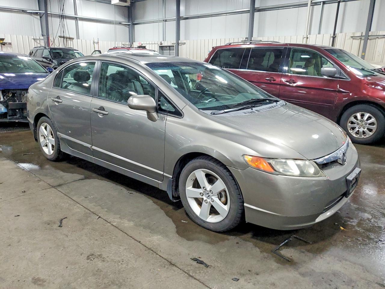 2008 Honda Civic Ex Gray vin: 1HGFA16848L046632