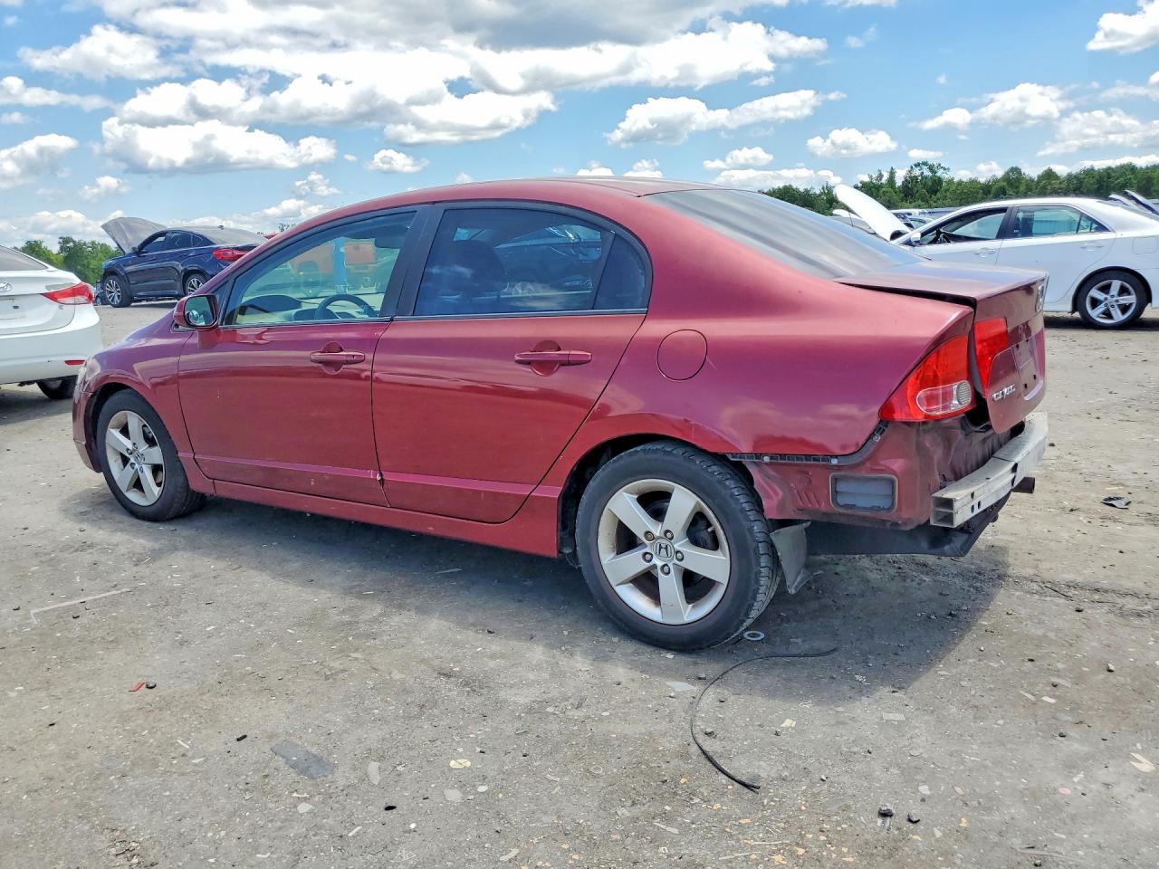 2008 Honda Civic Ex Burgundy vin: 1HGFA16848L065097