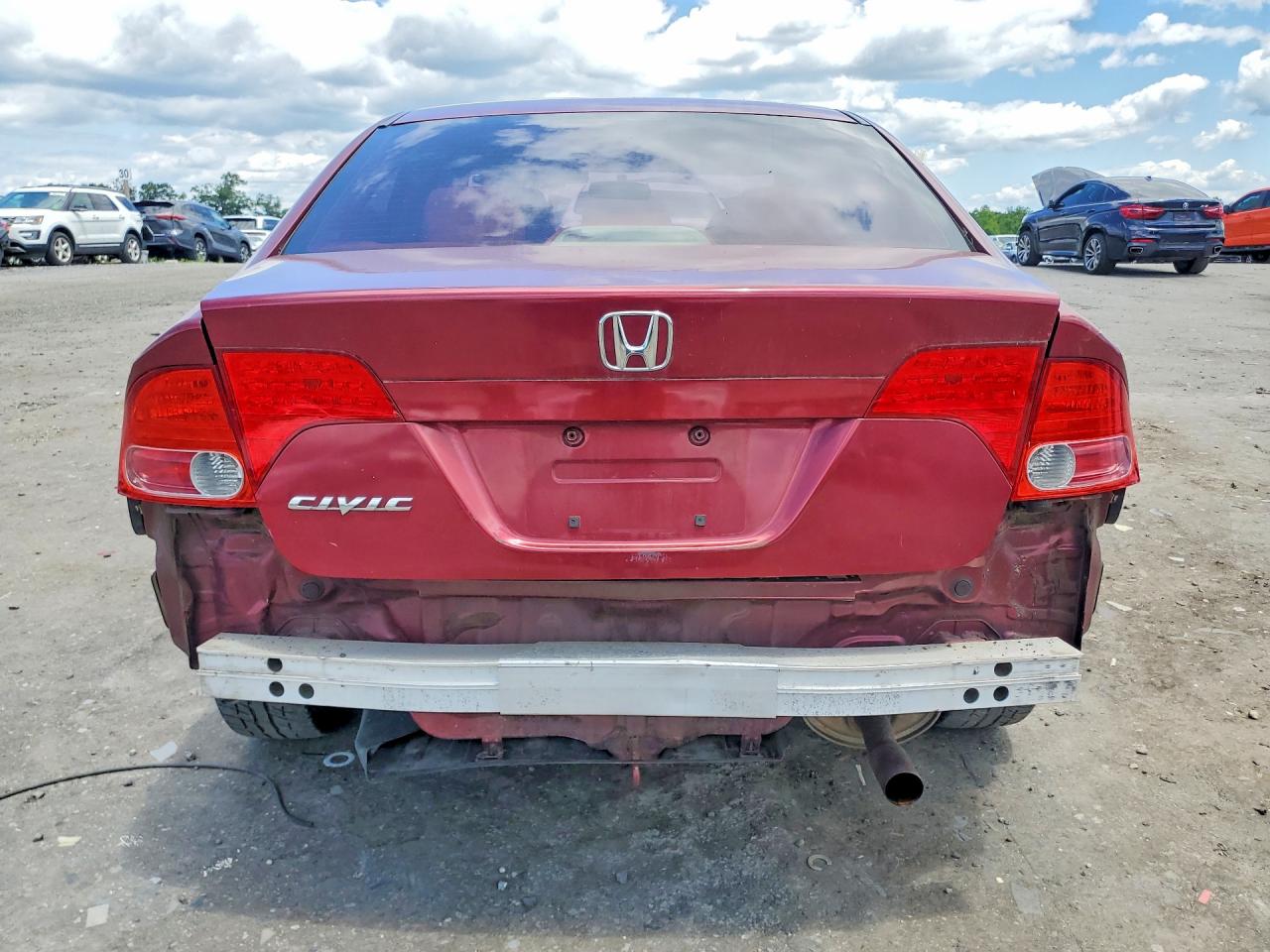 2008 Honda Civic Ex Burgundy vin: 1HGFA16848L065097