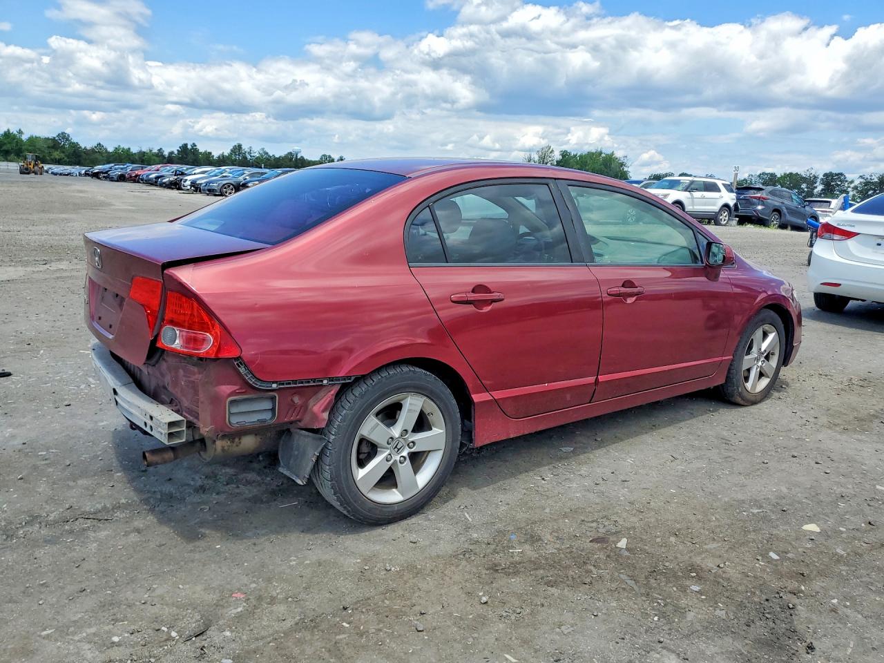 2008 Honda Civic Ex Burgundy vin: 1HGFA16848L065097