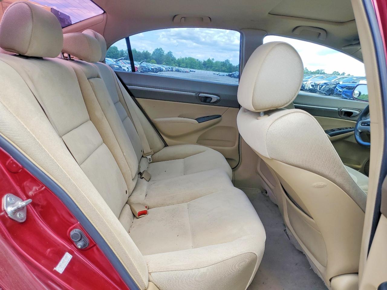 2008 Honda Civic Ex Burgundy vin: 1HGFA16848L065097
