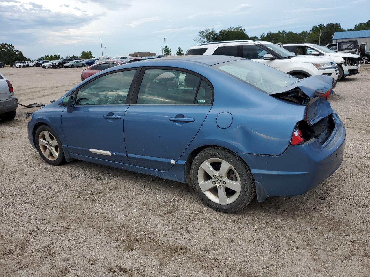 2008 Honda Civic Ex Синий vin: 1HGFA16848L067156