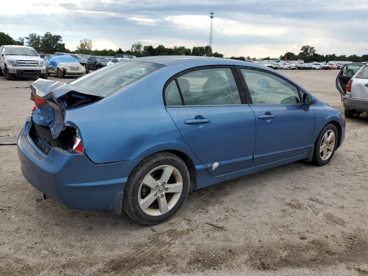 2008 Honda Civic Ex Синий vin: 1HGFA16848L067156