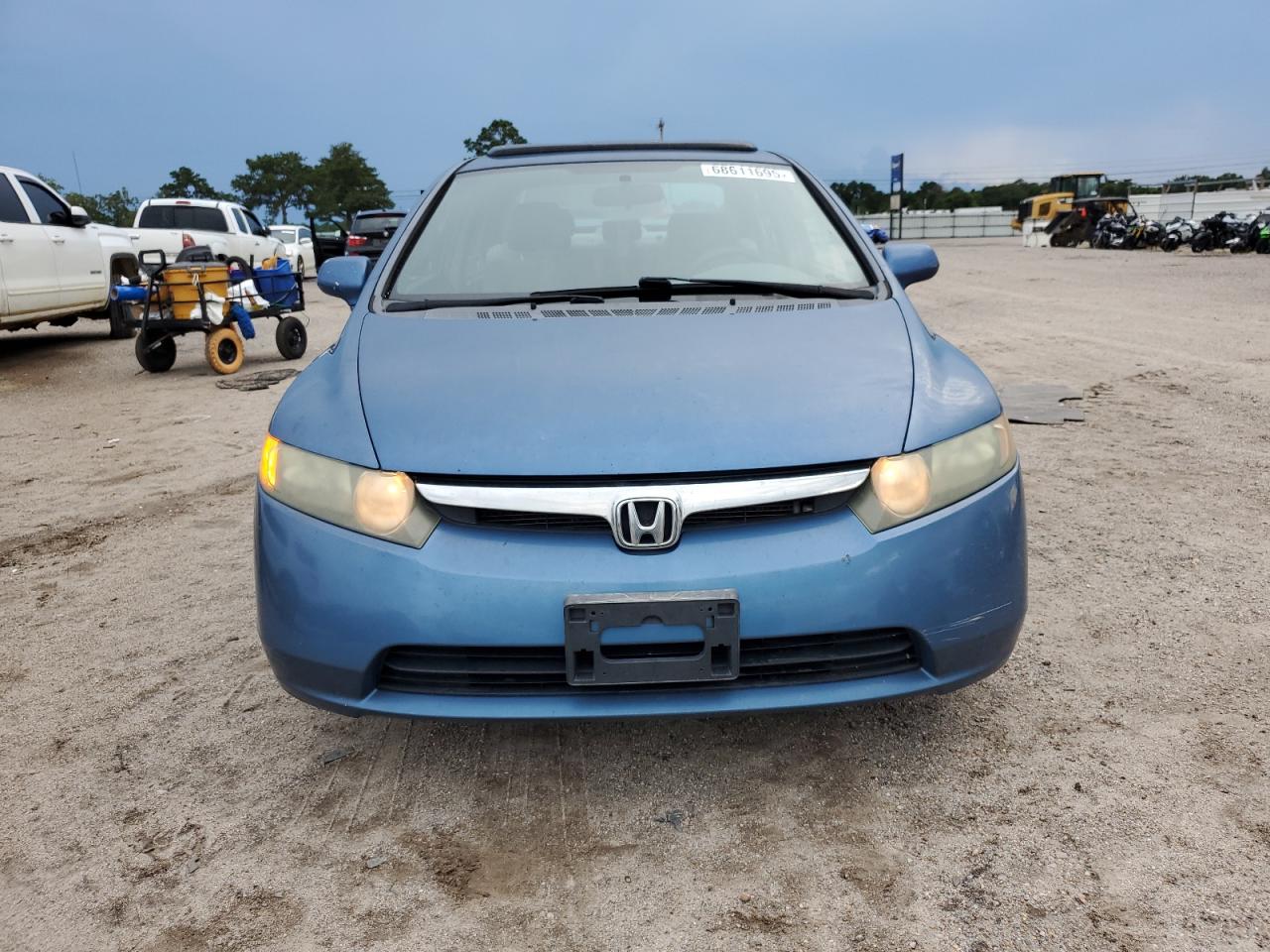 2008 Honda Civic Ex Синий vin: 1HGFA16848L067156