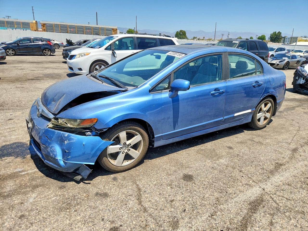 2008 Honda Civic Ex Blue vin: 1HGFA16848L109583