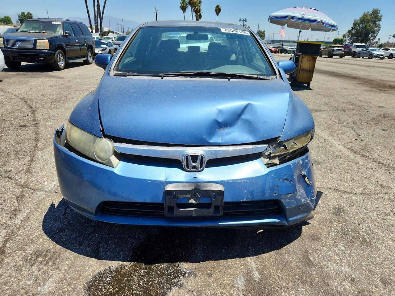 2008 Honda Civic Ex Blue vin: 1HGFA16848L109583