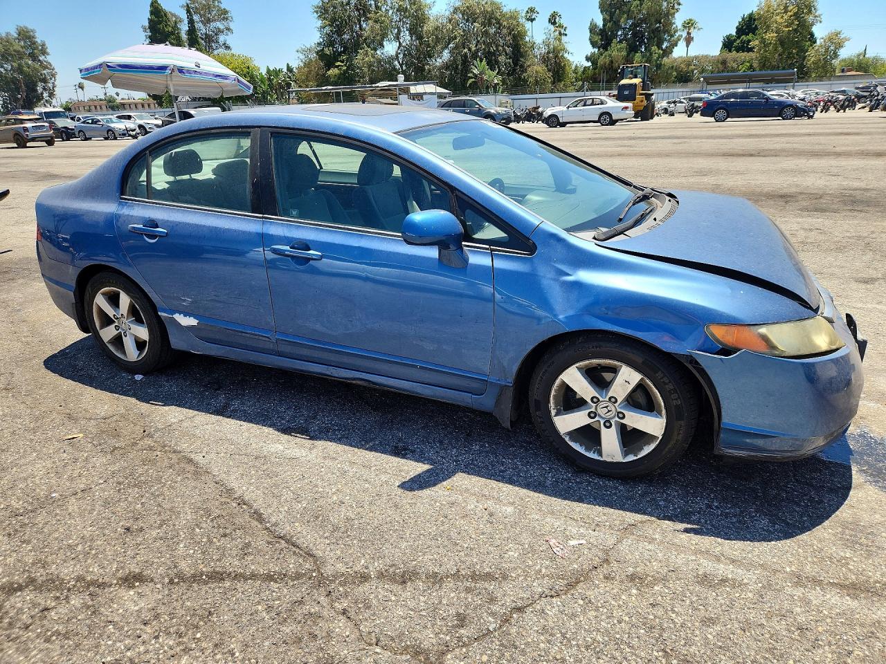 2008 Honda Civic Ex Blue vin: 1HGFA16848L109583
