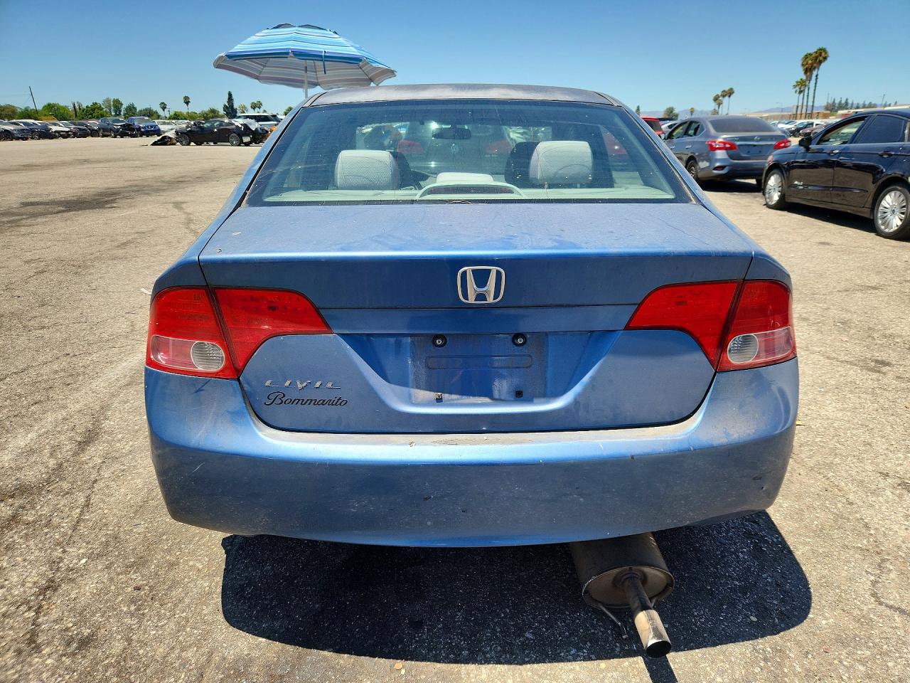 2008 Honda Civic Ex Blue vin: 1HGFA16848L109583