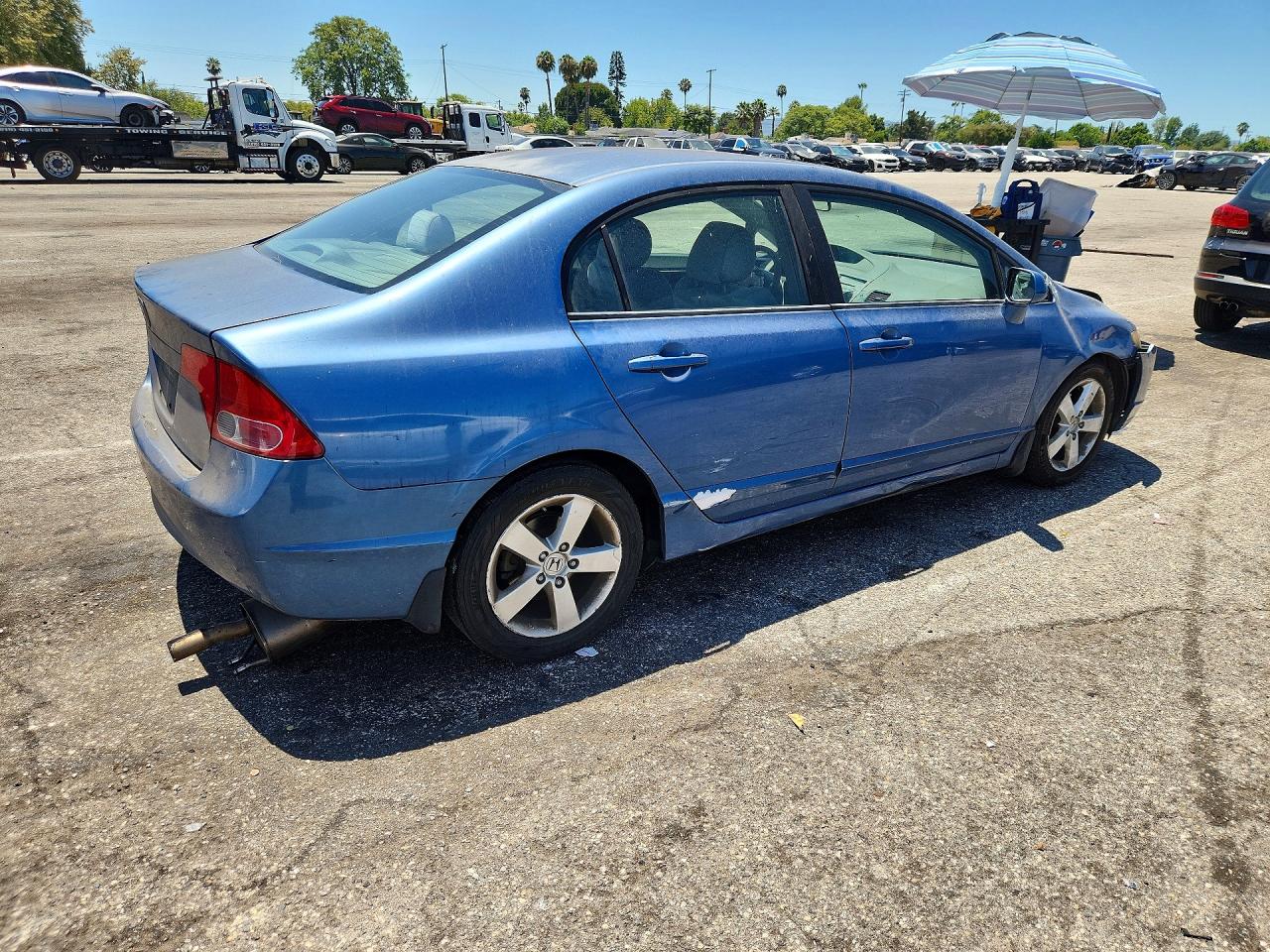 2008 Honda Civic Ex Blue vin: 1HGFA16848L109583