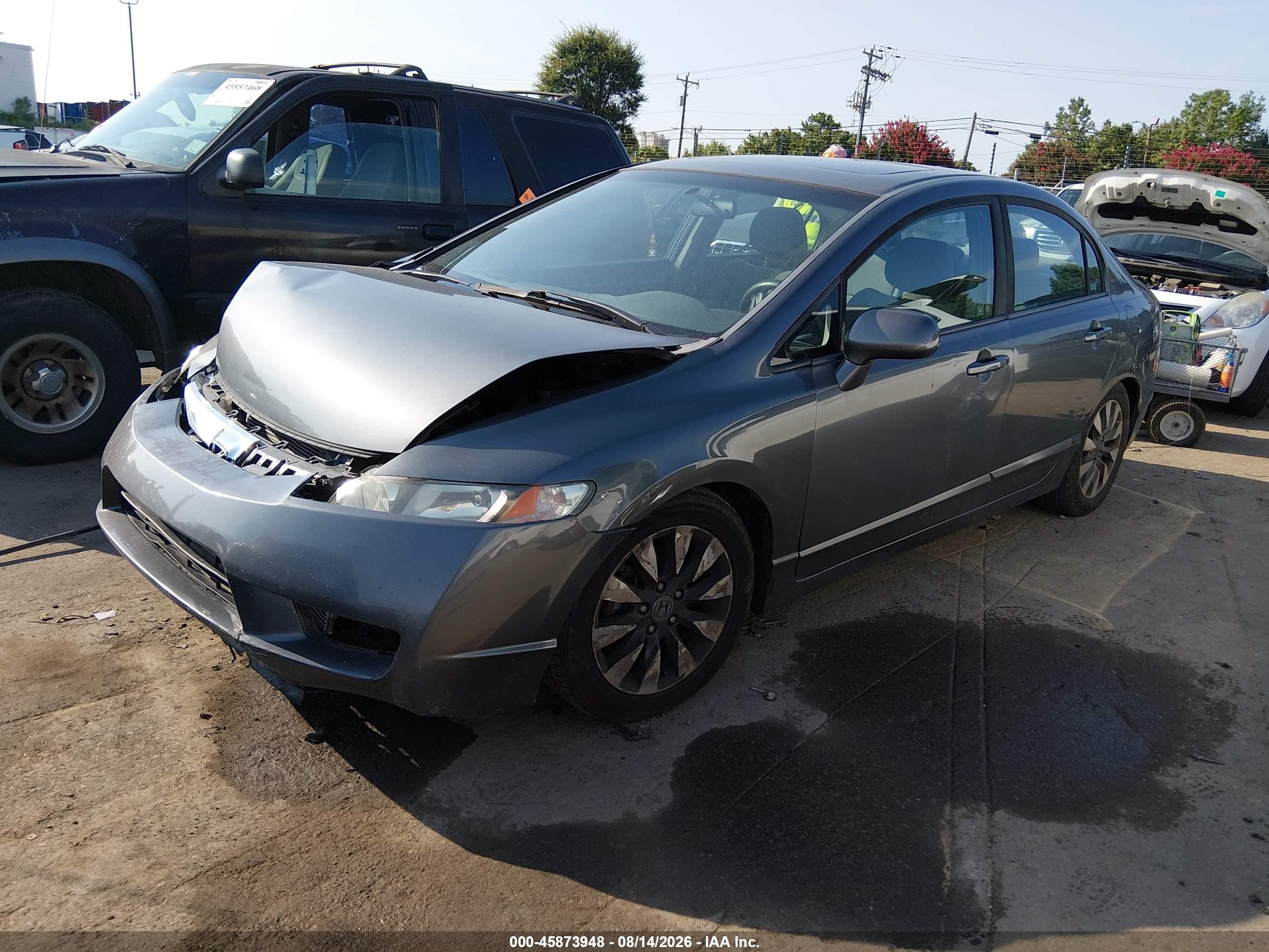 2009 Honda Civic Ex Серый vin: 1HGFA16849L016872