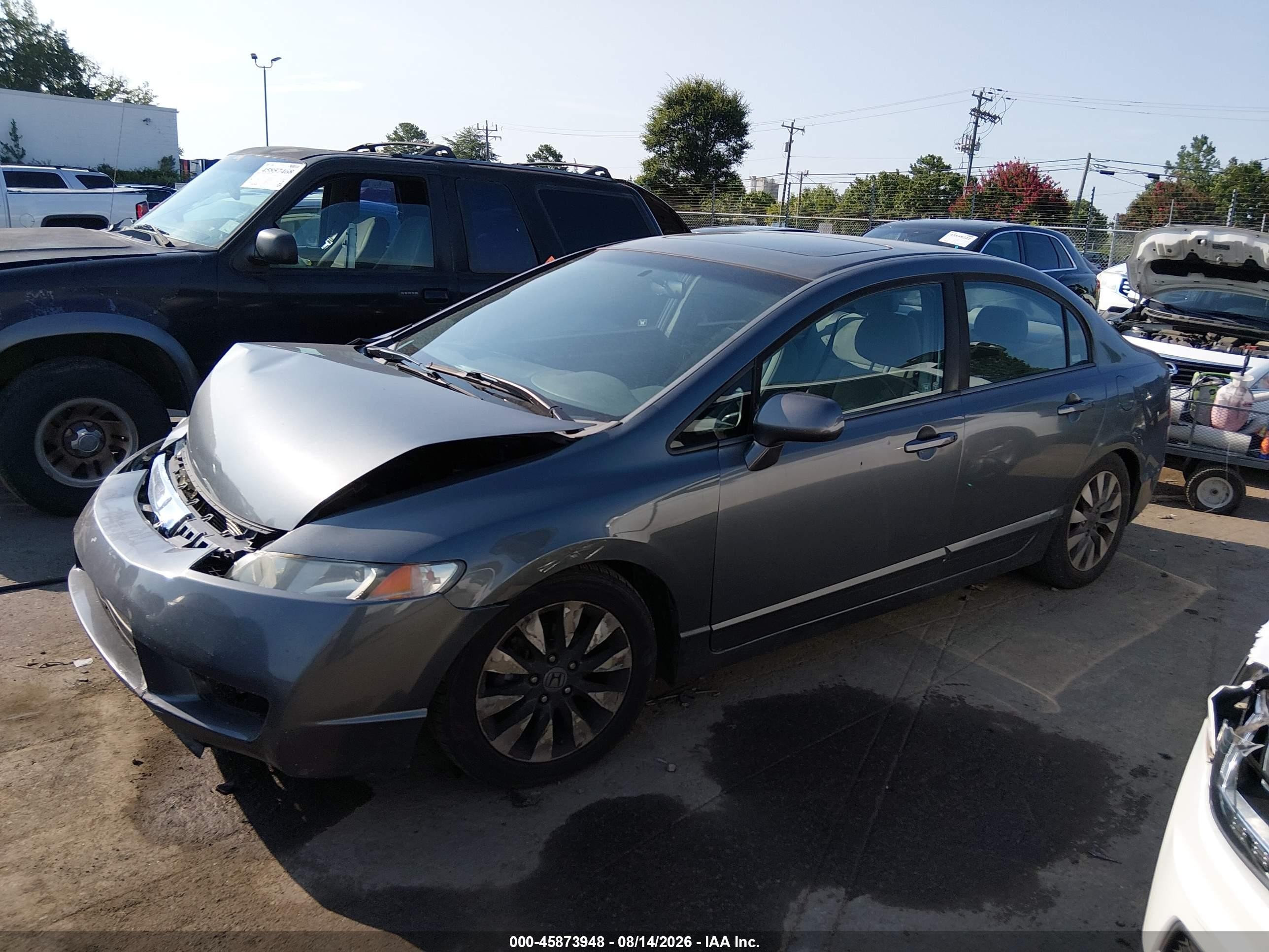 2009 Honda Civic Ex Серый vin: 1HGFA16849L016872