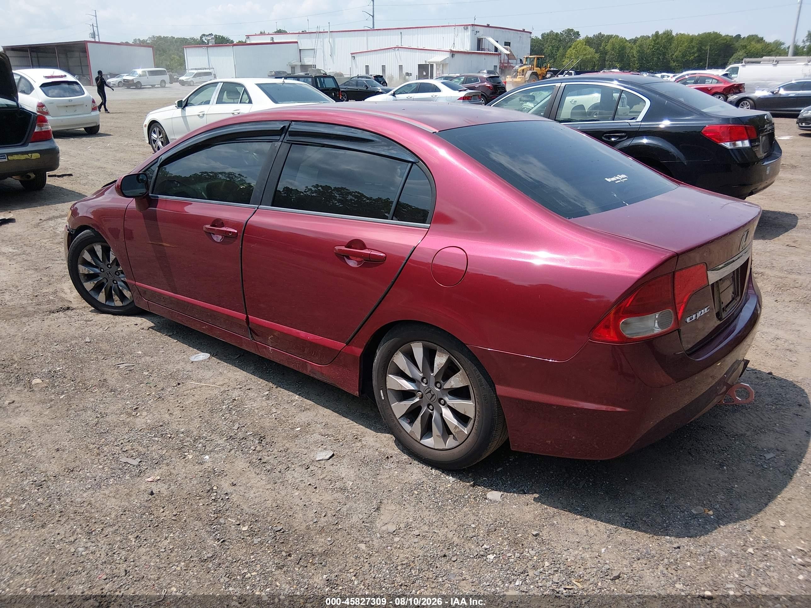 2009 Honda Civic Ex Red vin: 1HGFA16849L028827