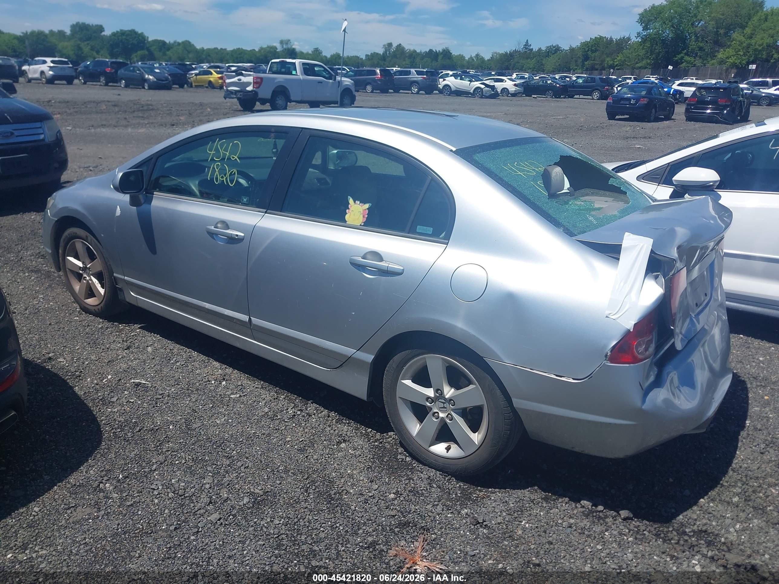 2006 Honda Civic Ex Silver vin: 1HGFA16856L085551