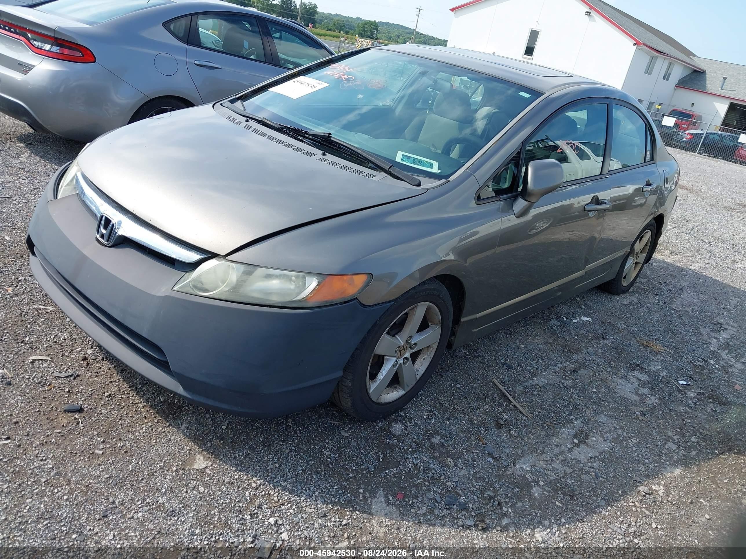 2006 Honda Civic Ex Gray vin: 1HGFA16856L104678