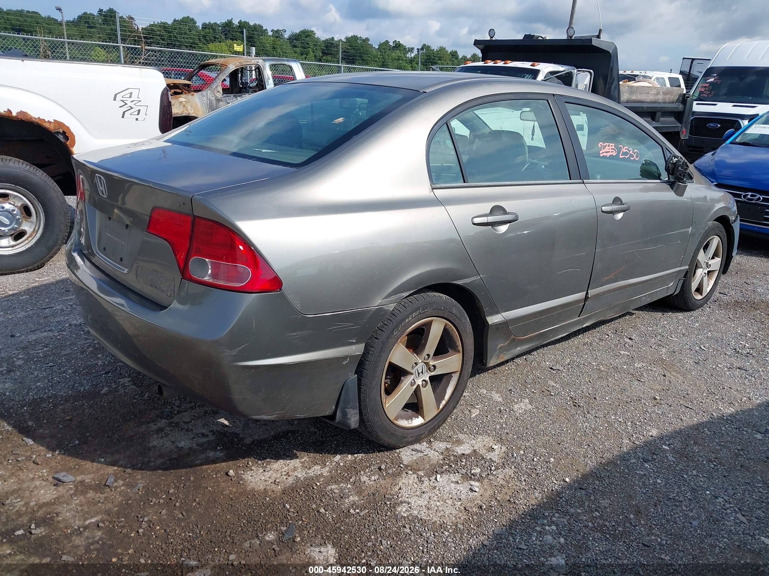2006 Honda Civic Ex Gray vin: 1HGFA16856L104678