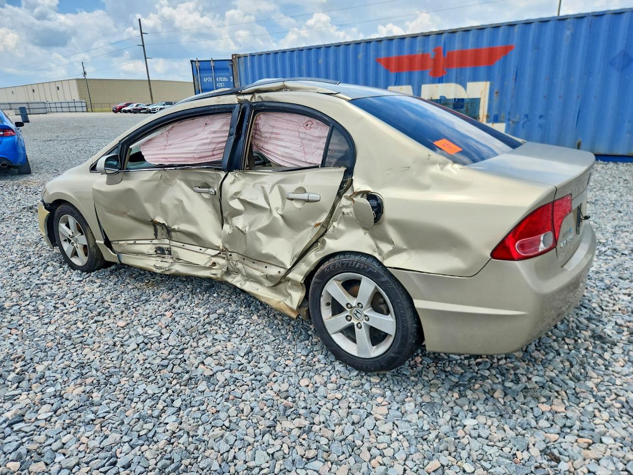 2007 Honda Civic Ex Желто-коричневый vin: 1HGFA16857L011614