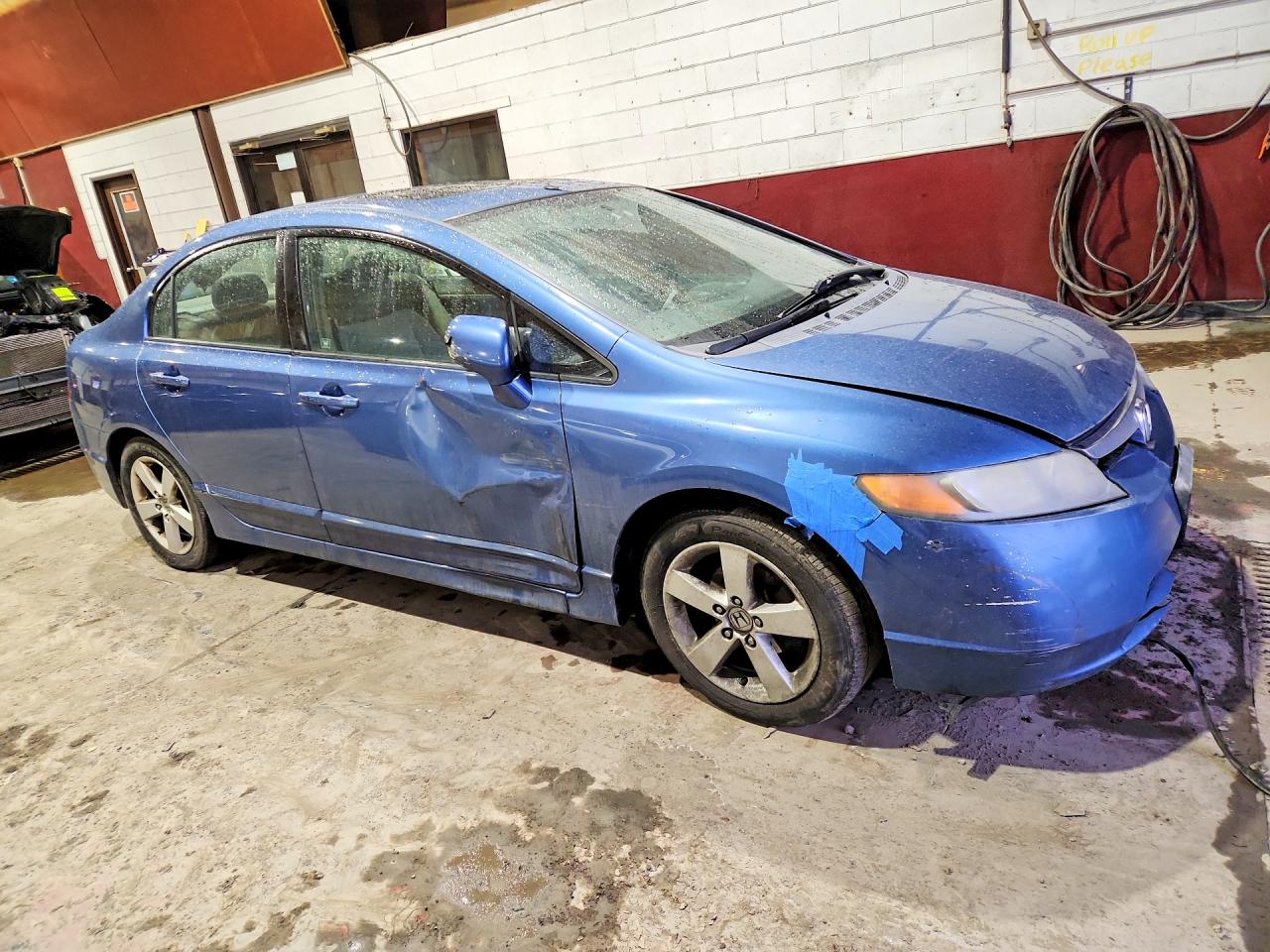 2007 Honda Civic Ex Blue vin: 1HGFA16857L056441