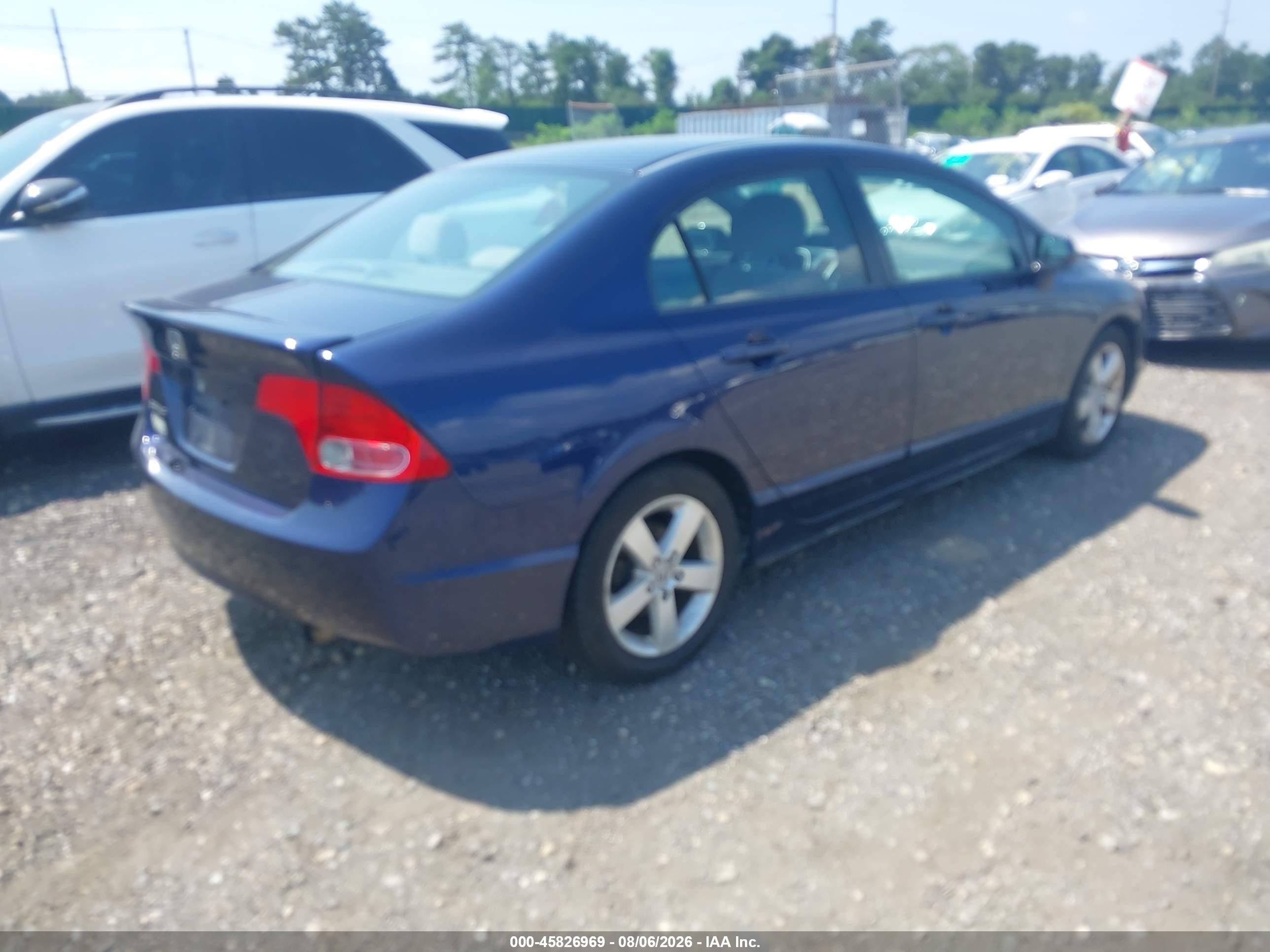 2007 Honda Civic Ex Blue vin: 1HGFA16857L074860