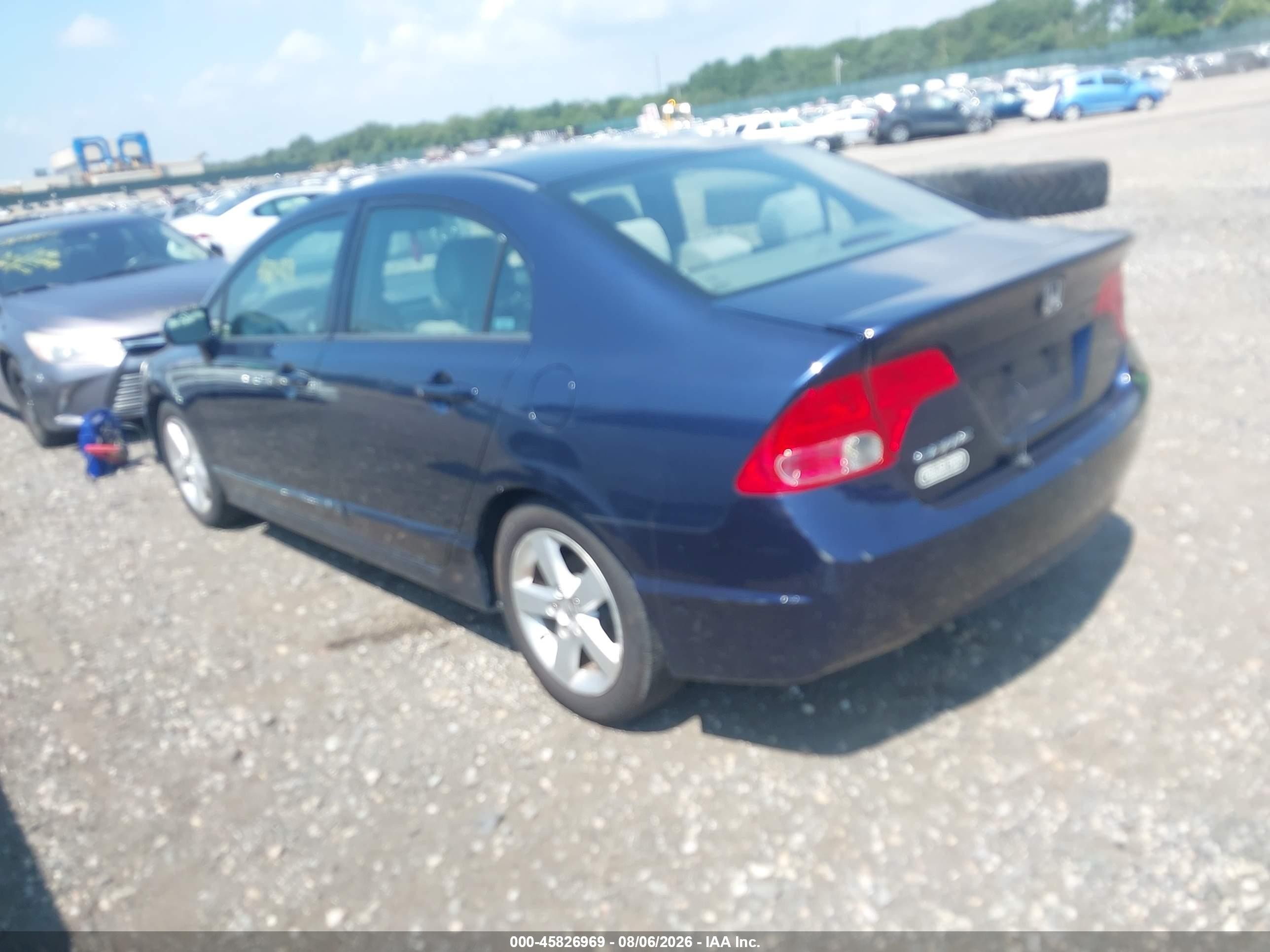 2007 Honda Civic Ex Blue vin: 1HGFA16857L074860