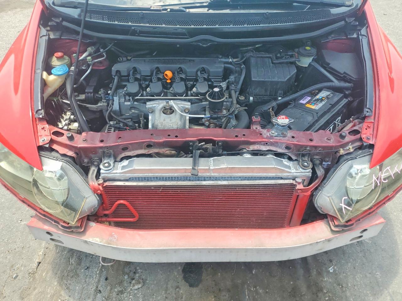2007 Honda Civic Ex Red vin: 1HGFA16857L075040