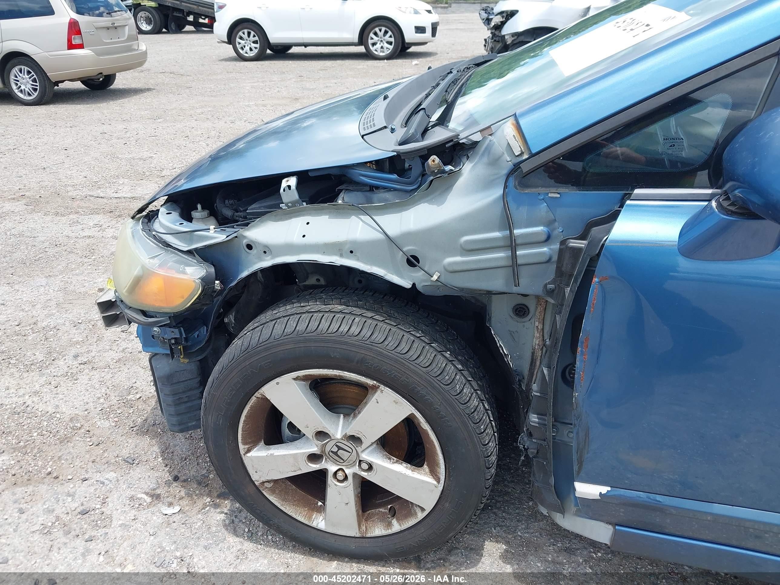 2007 Honda Civic Ex Blue vin: 1HGFA16857L083879