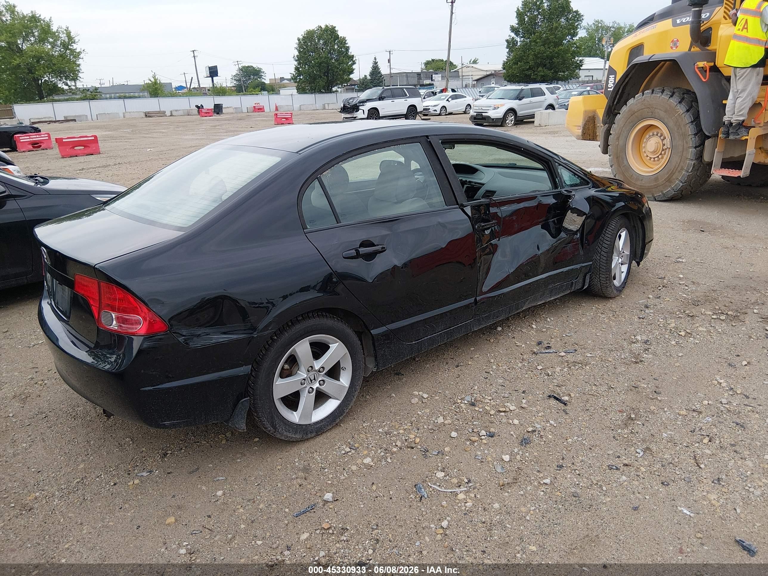 2008 Honda Civic Ex Black vin: 1HGFA16858L013753