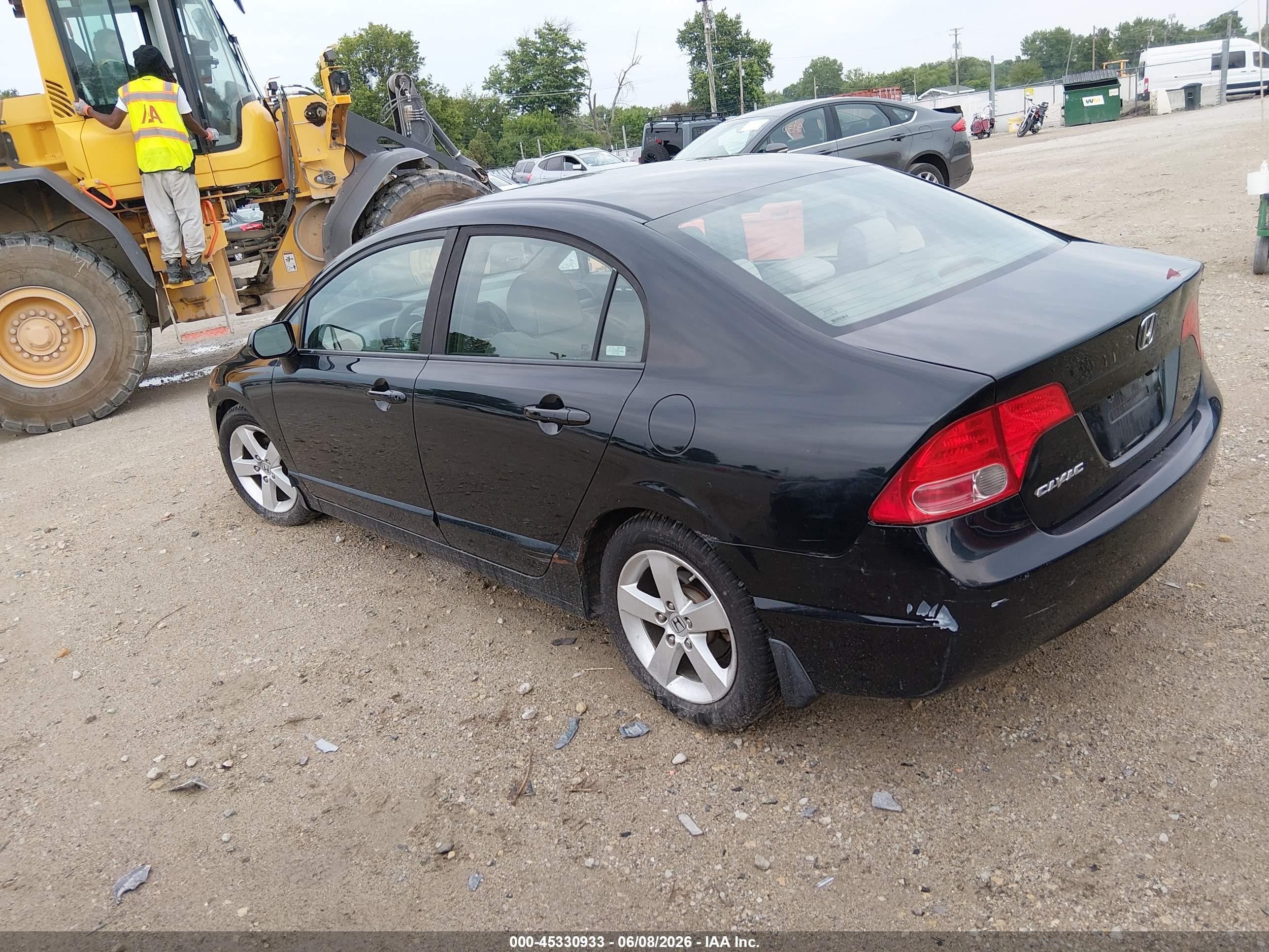 2008 Honda Civic Ex Black vin: 1HGFA16858L013753