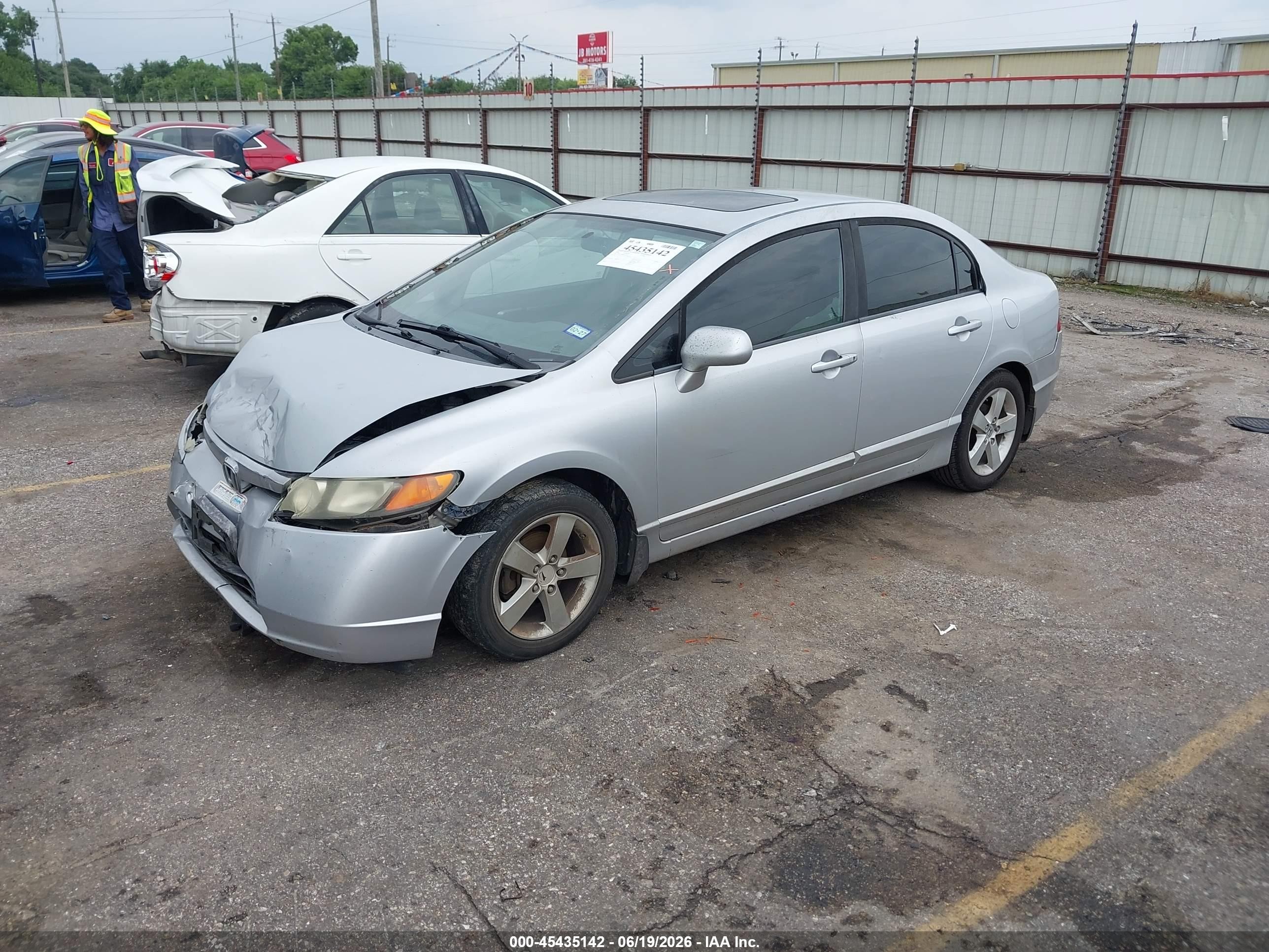 2008 Honda Civic Ex Silver vin: 1HGFA16858L027507