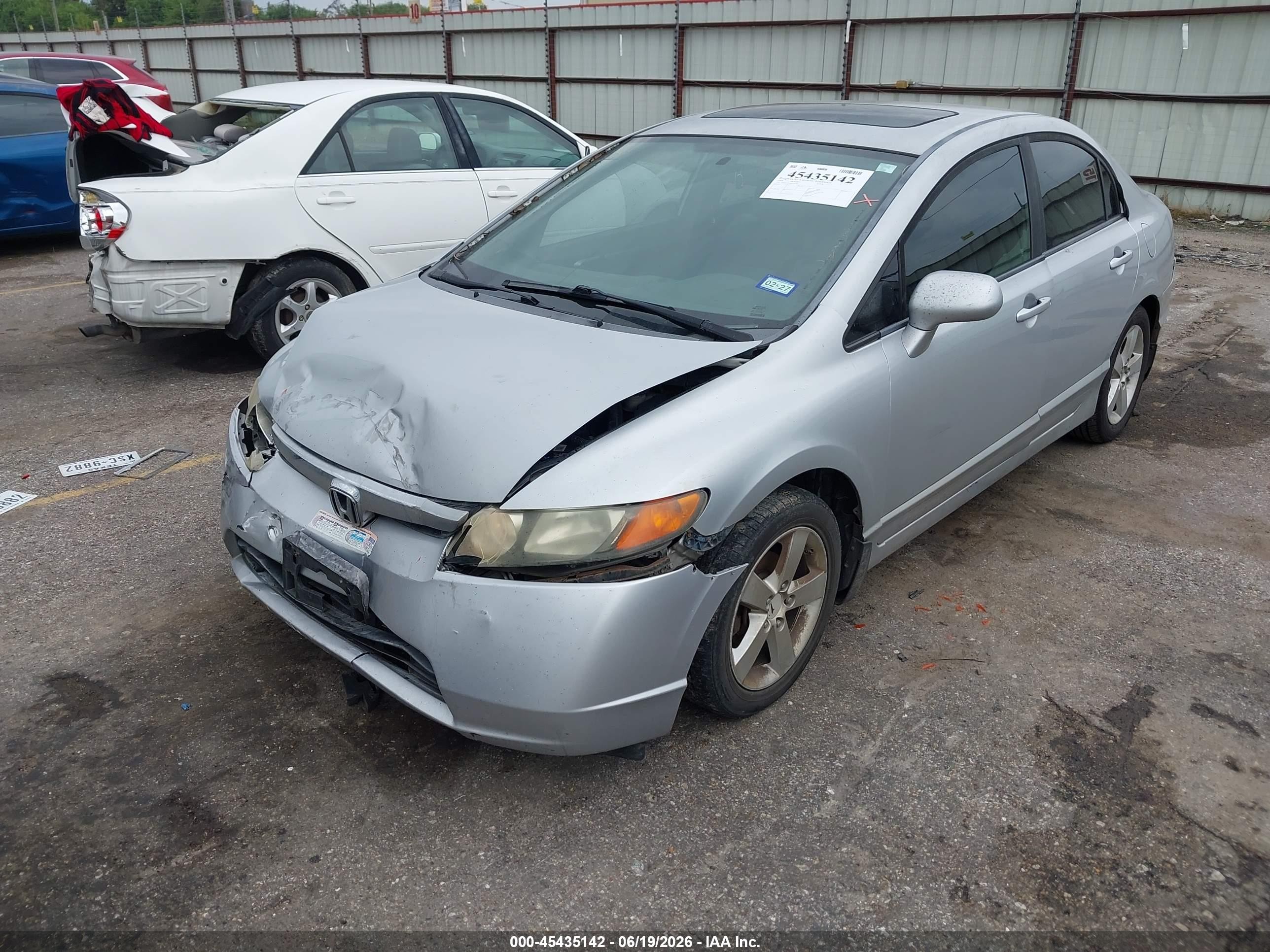 2008 Honda Civic Ex Silver vin: 1HGFA16858L027507