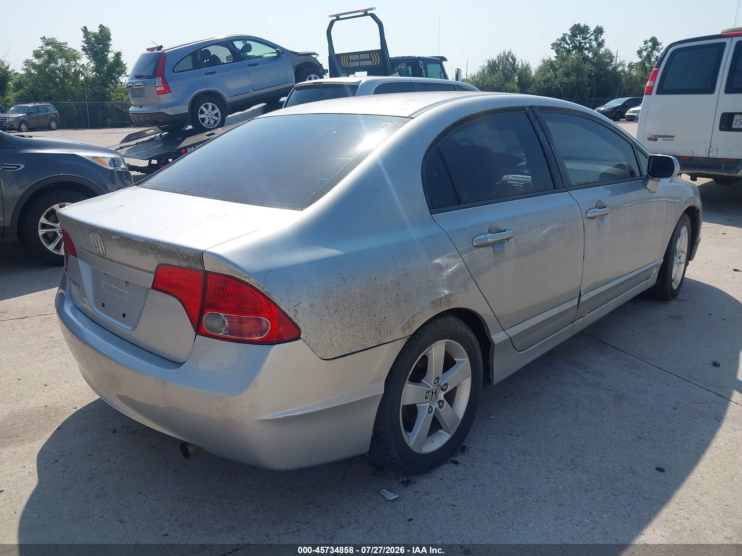 2008 Honda Civic Ex Gray vin: 1HGFA16858L031671
