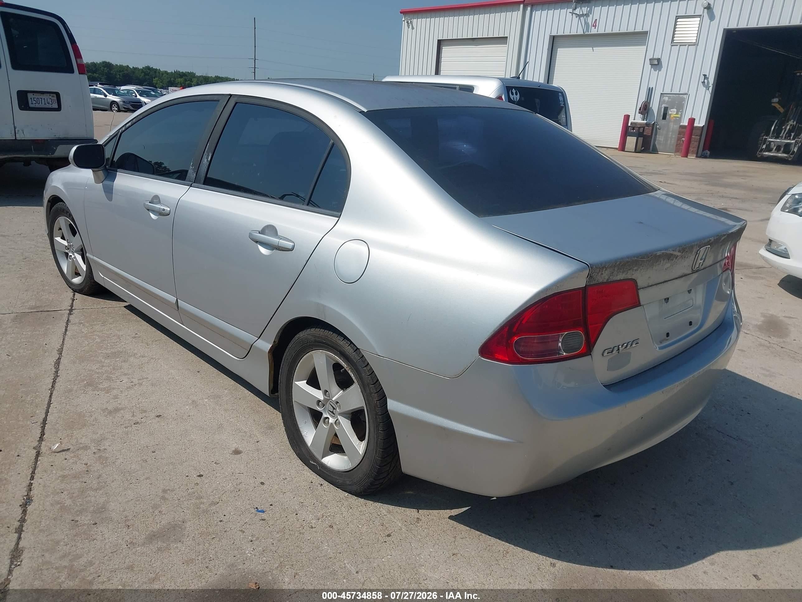 2008 Honda Civic Ex Gray vin: 1HGFA16858L031671