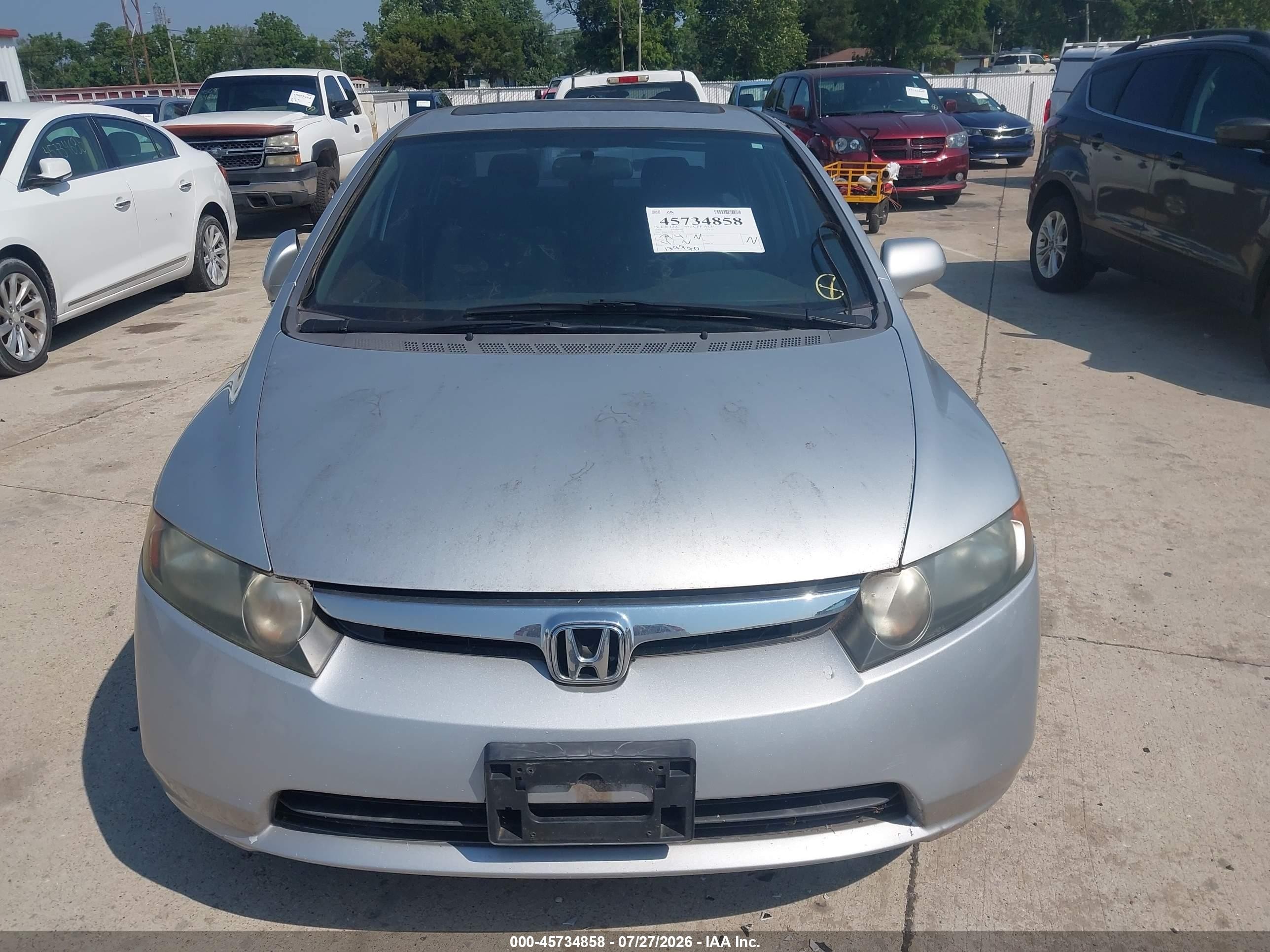 2008 Honda Civic Ex Gray vin: 1HGFA16858L031671