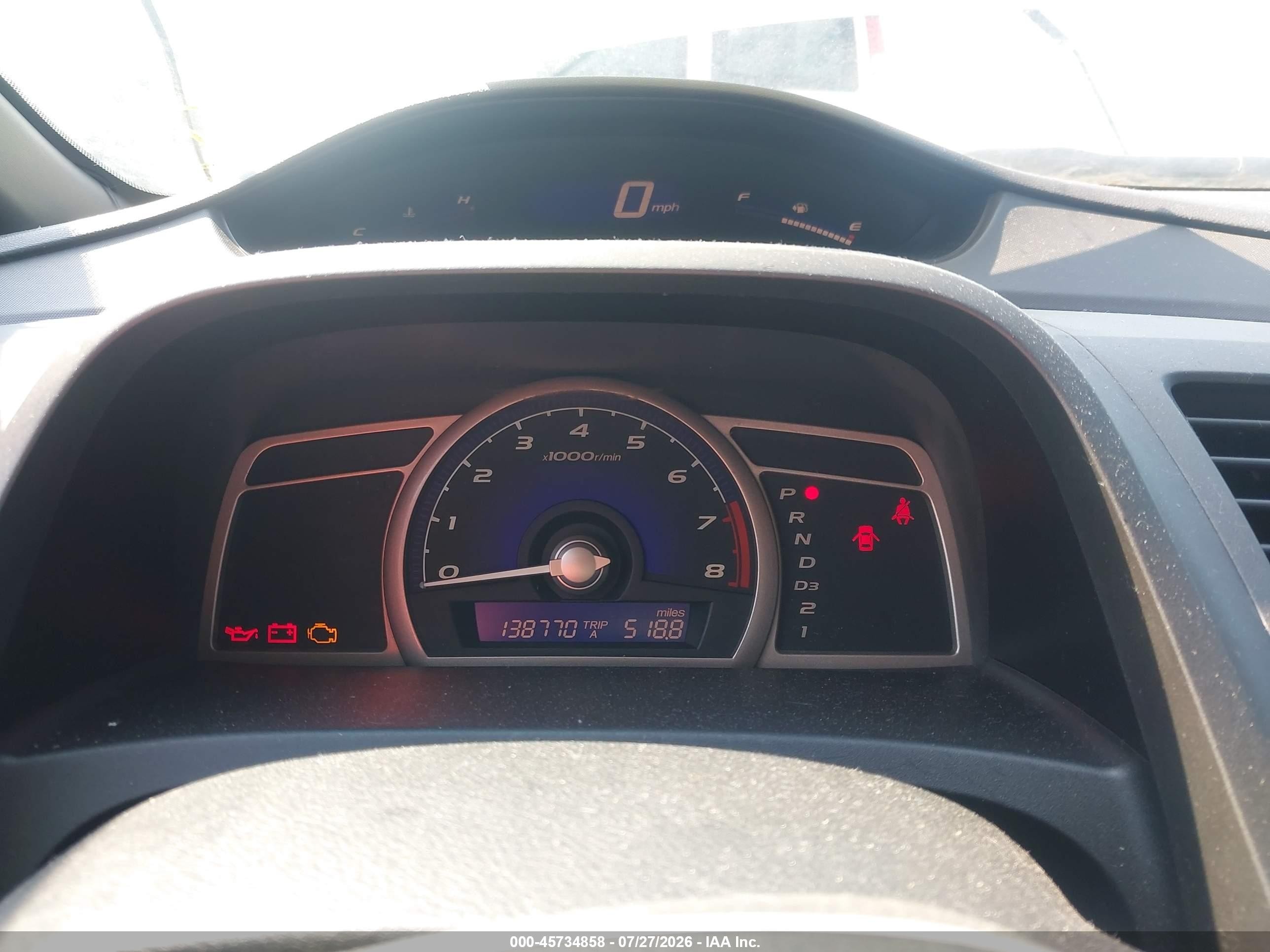2008 Honda Civic Ex Gray vin: 1HGFA16858L031671