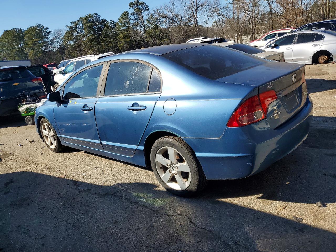 2008 Honda Civic Ex Синий vin: 1HGFA16858L032464