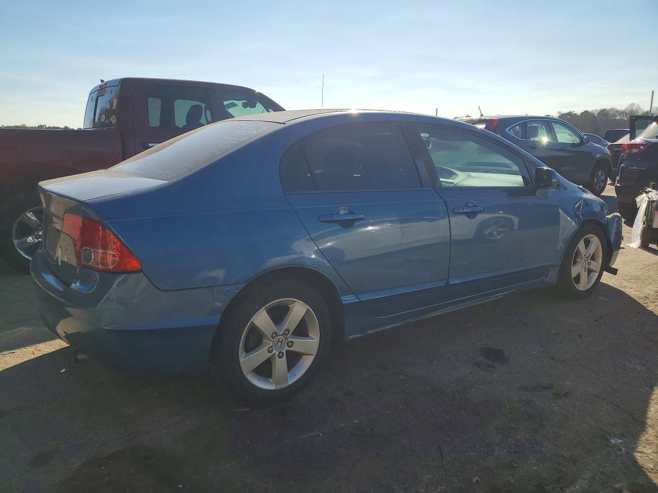 2008 Honda Civic Ex Синий vin: 1HGFA16858L032464