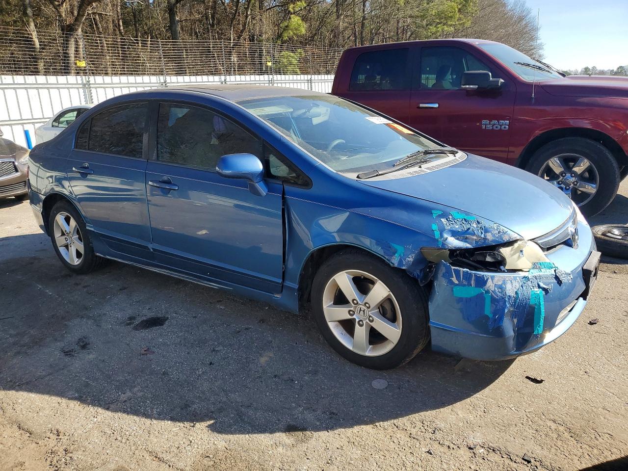 2008 Honda Civic Ex Синий vin: 1HGFA16858L032464